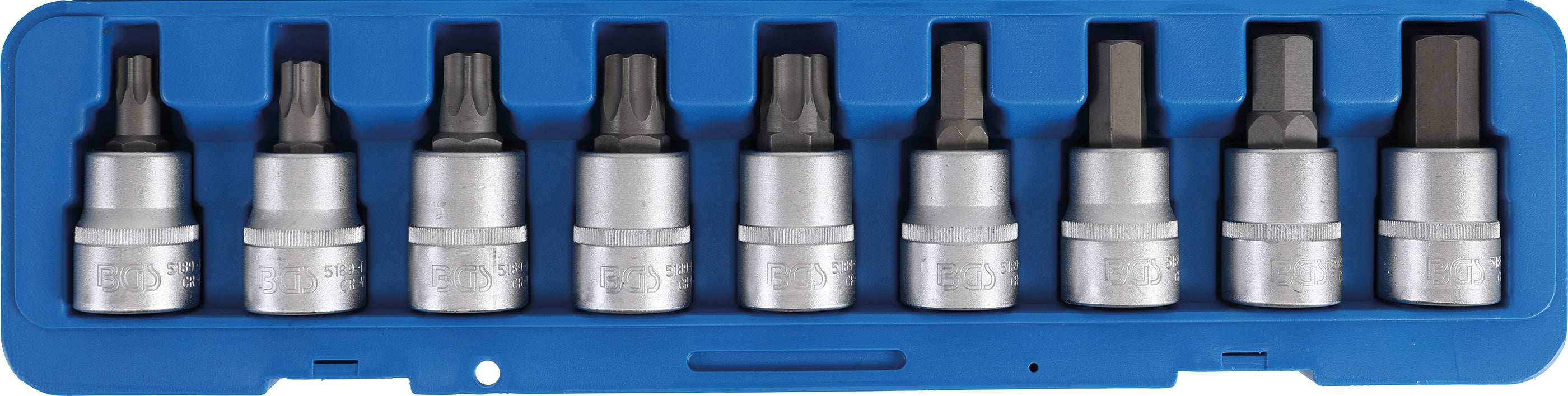 Bit-Insats-sats | 20 mm (3/4") | Inre sexkant, T-Profil (för Torx) | 9 delar