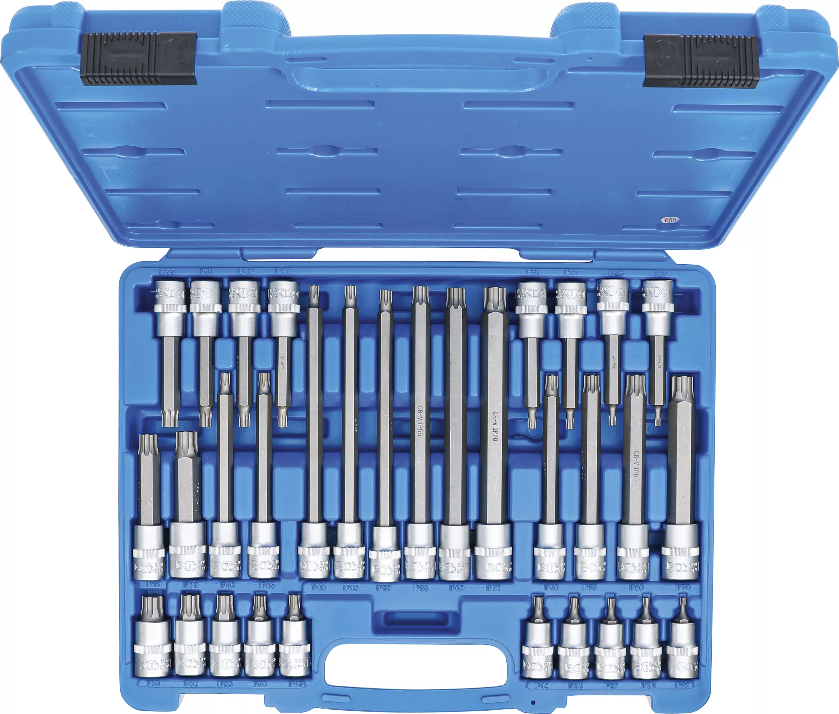 Bit-Insats-sats | 12,5 mm (1/2") | TP-Profil (för Torx Plus) TP20 - TP70 | 32 delar