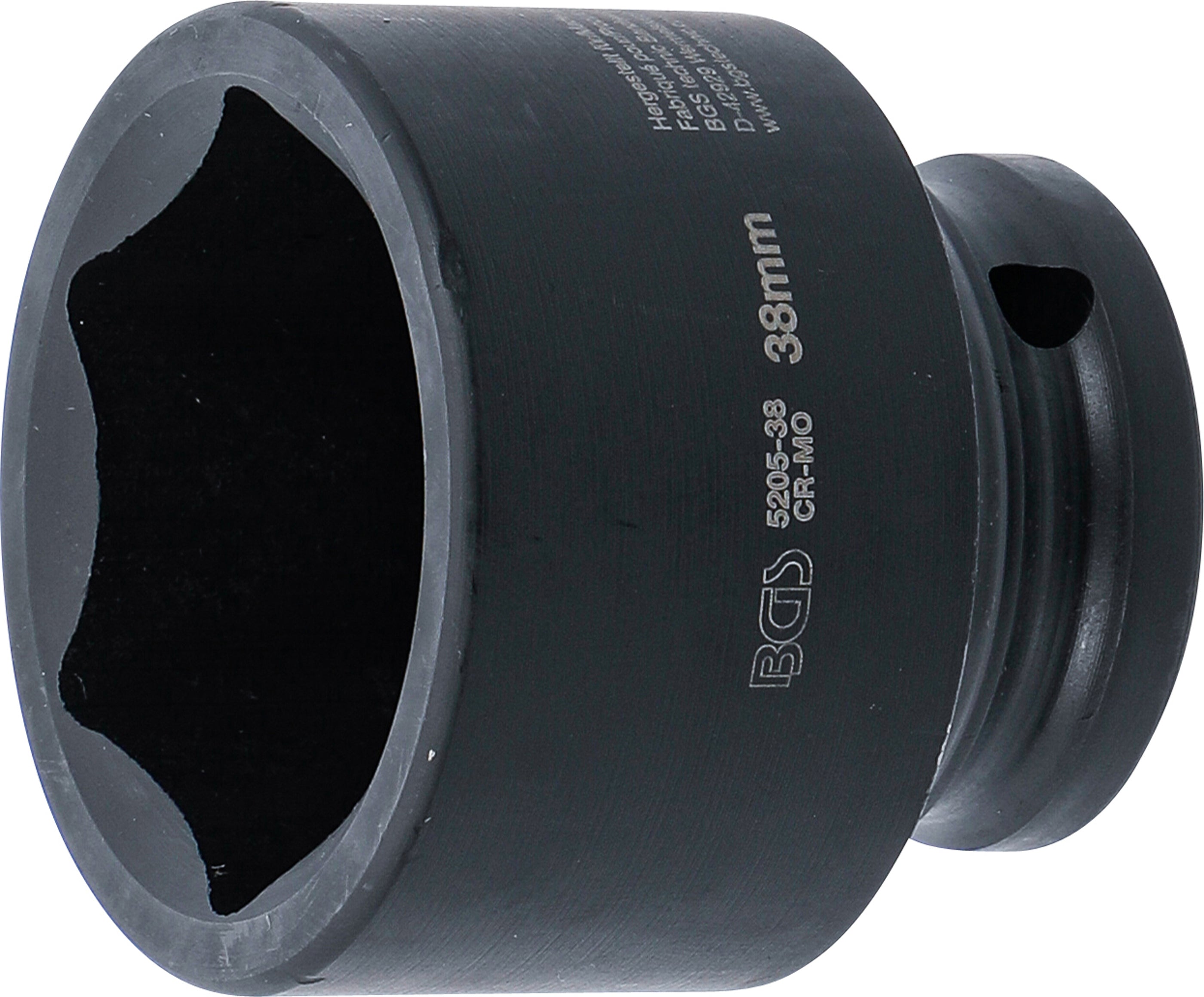 Krafthylsa Sexkant | 12,5 mm (1/2") | 38 mm