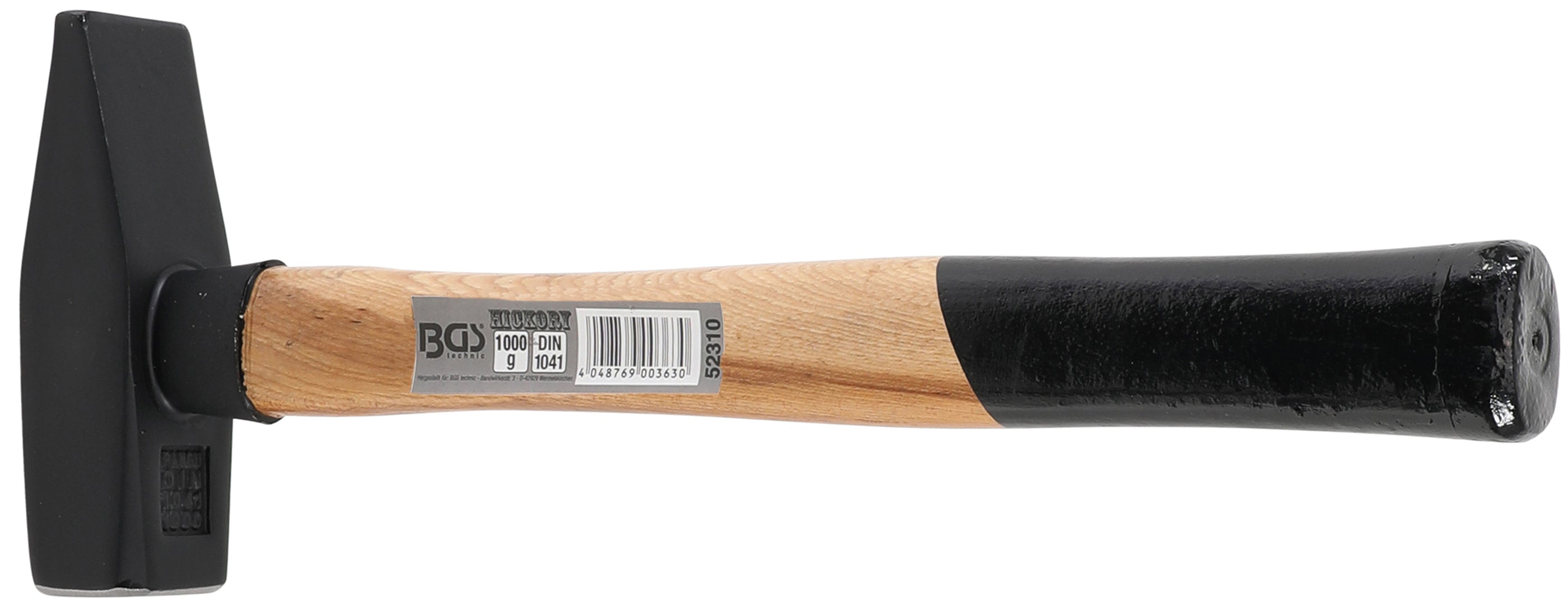 Plåtslagarhammare | Hickory-skaft | DIN 1041 | 1000 g