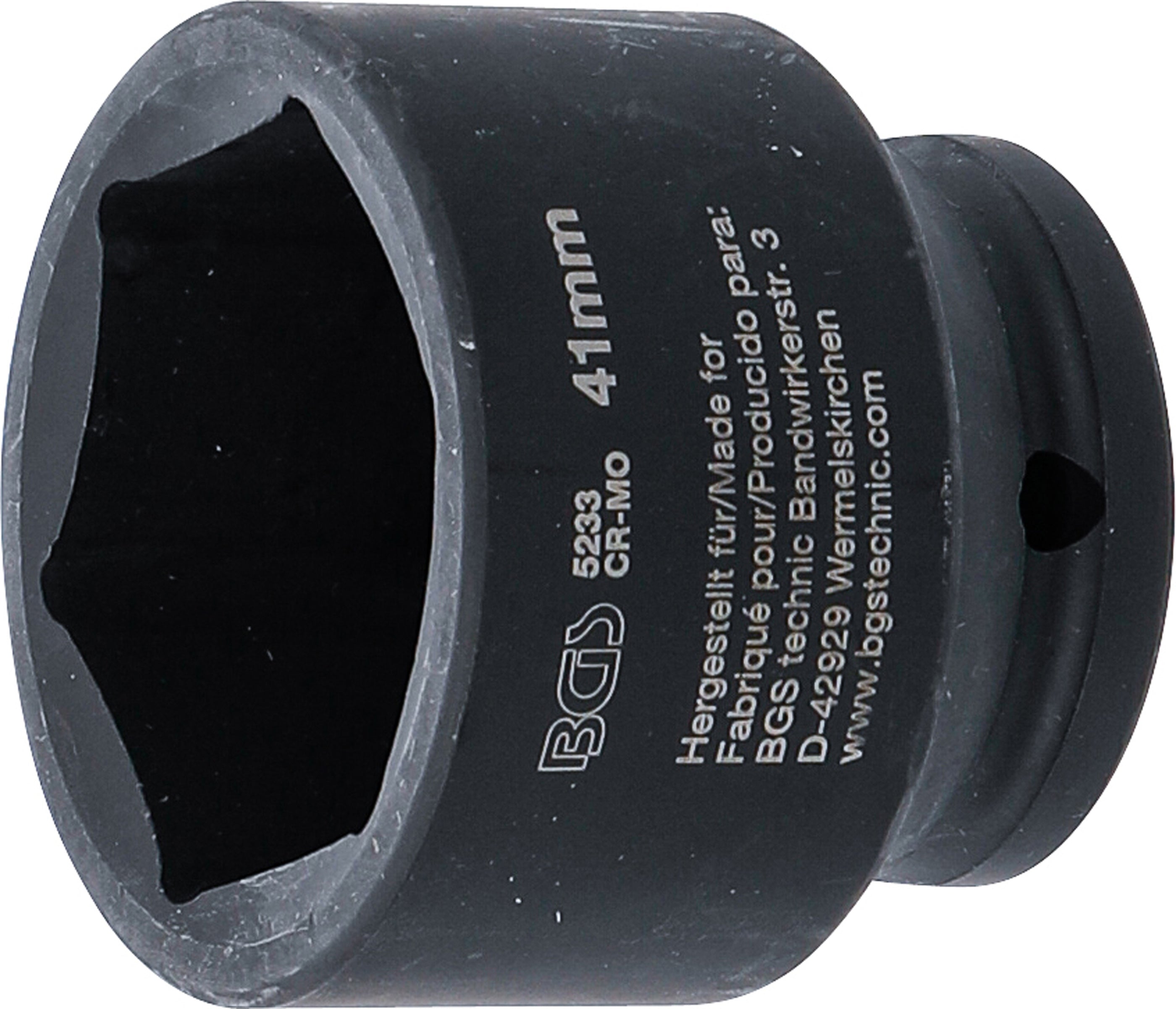 Krafthylsa Sexkant | 12,5 mm (1/2") | 41 mm