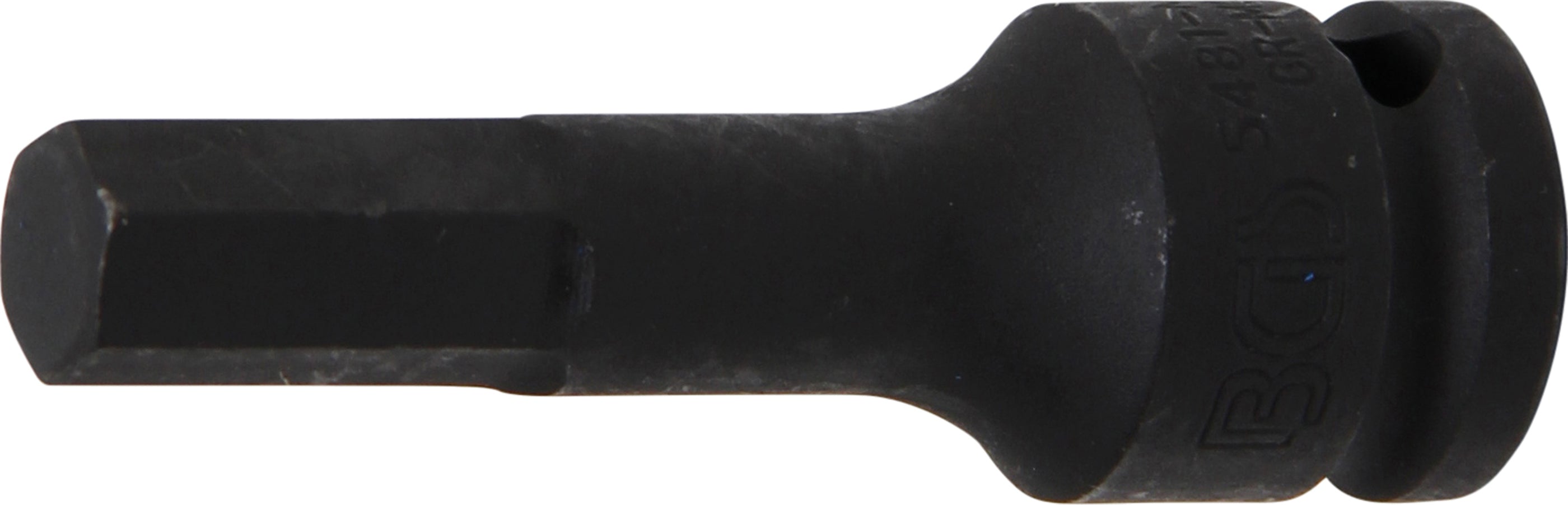 Kraft-Bit-Insats | Längd 75 mm | 12,5 mm (1/2") | Inre sexkant 12 mm
