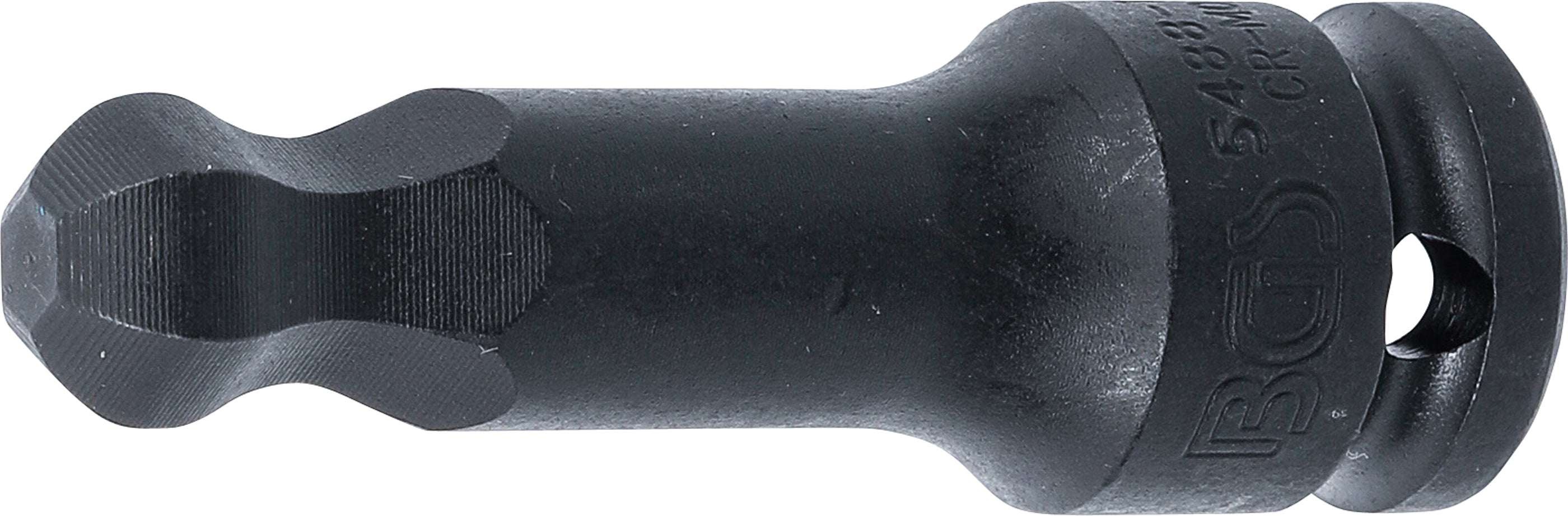 Kraft-Bit-Insats | Längd 75 mm | 12,5 mm (1/2") | Inre sexkant med kulhuvud 14 mm