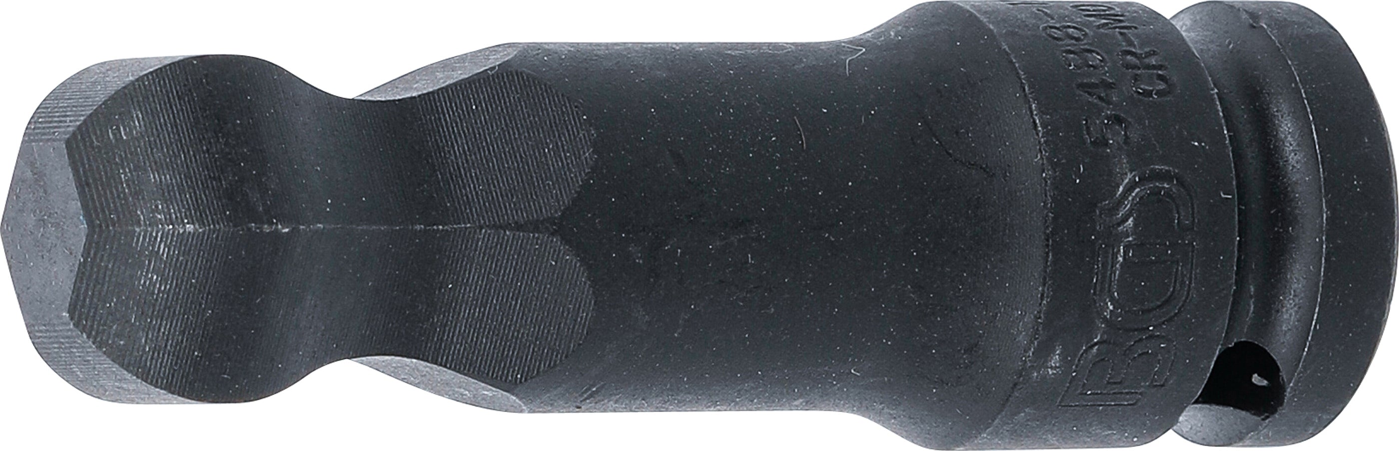 Kraft-Bit-Insats | Längd 75 mm | 12,5 mm (1/2") | Inre sexkant med kulhuvud 19 mm