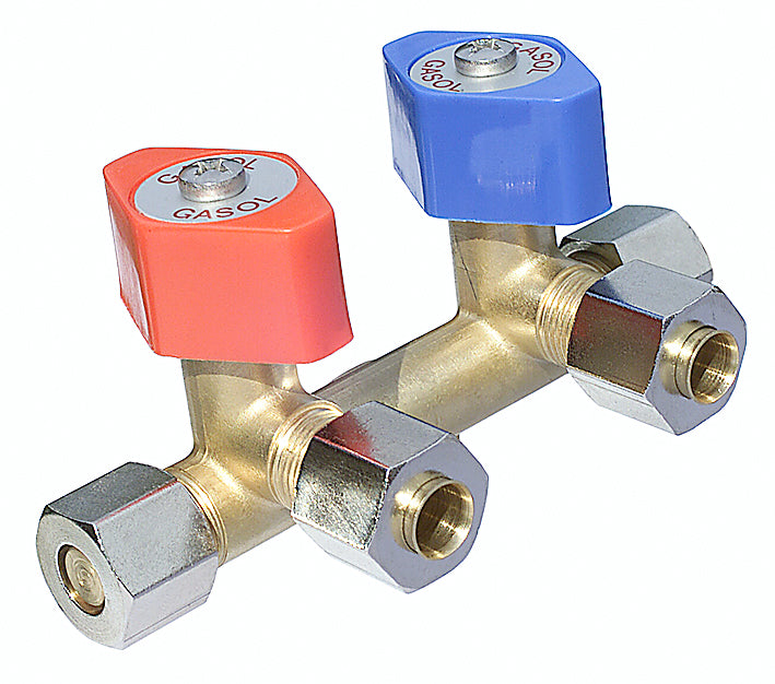 2-vägs avstängningsventil, rak med snabbavstängning för 8 mm rör