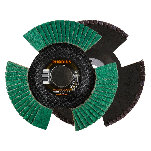 RHODIUS LSZF Vision lamellslipskiva 125-K80 (10/förp)