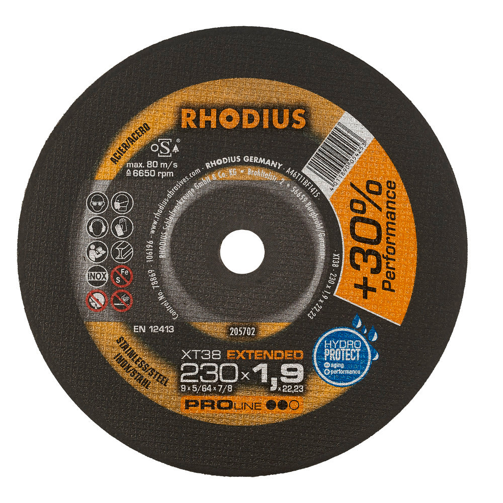 RHODIUS XT38 Kapskiva 230x1,9x22,23 (25 förp)