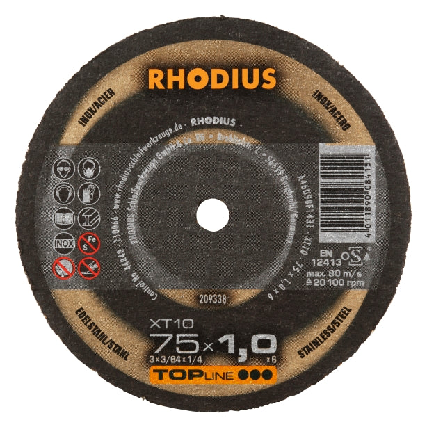 RHODIUS XT10 Mini 65x1,0x6,0 (50 stk förp)