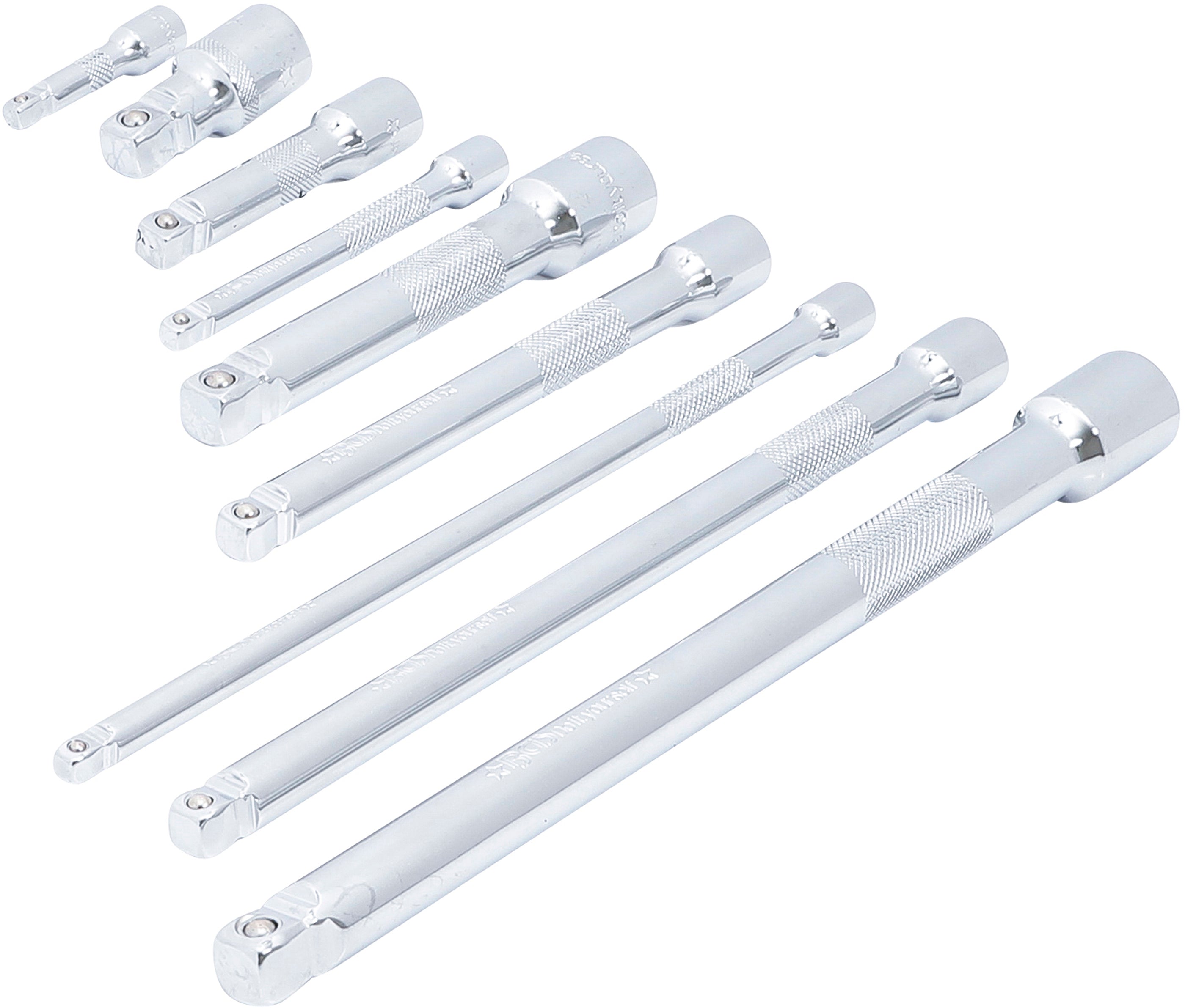 Tippförlängnings-sats | 6,3 mm (1/4"), 10 mm (3/8") / 12,5 mm (1/2") | 9 delar