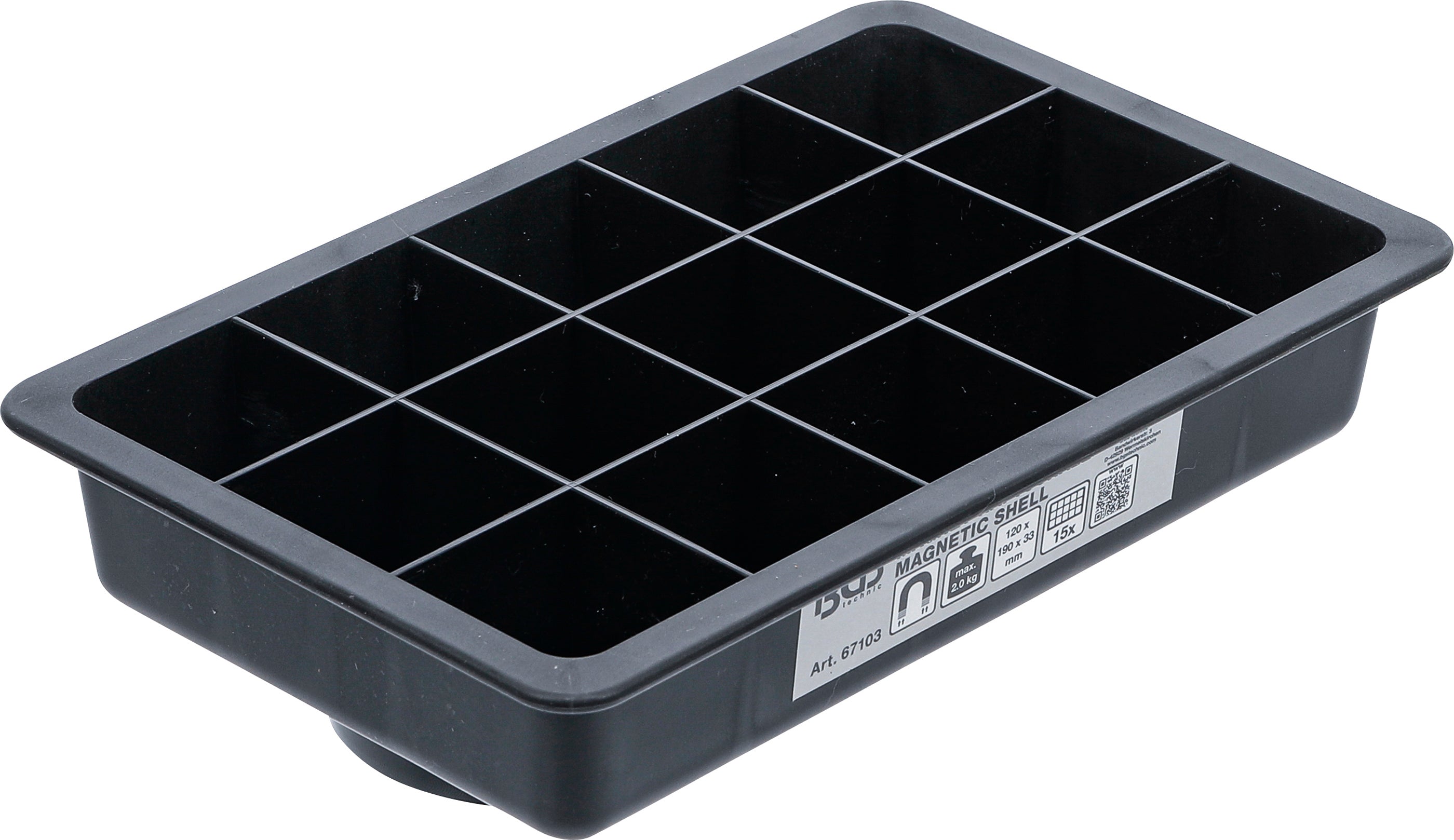 Magnet-skål | 15 fack | 120 x 190 mm