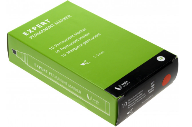 EXPERT Expert märkpenna röd tusch 10-pack