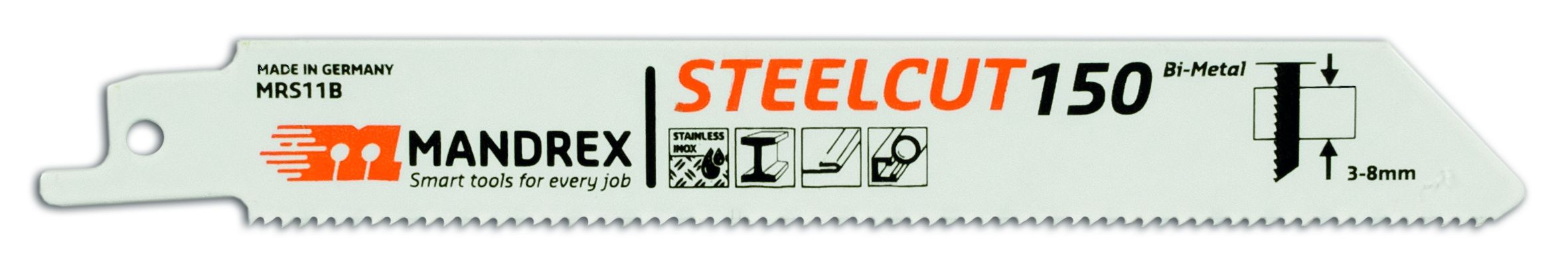 MANDREX STEELCUT Reciprocating Blade - 150 (2st/förp)