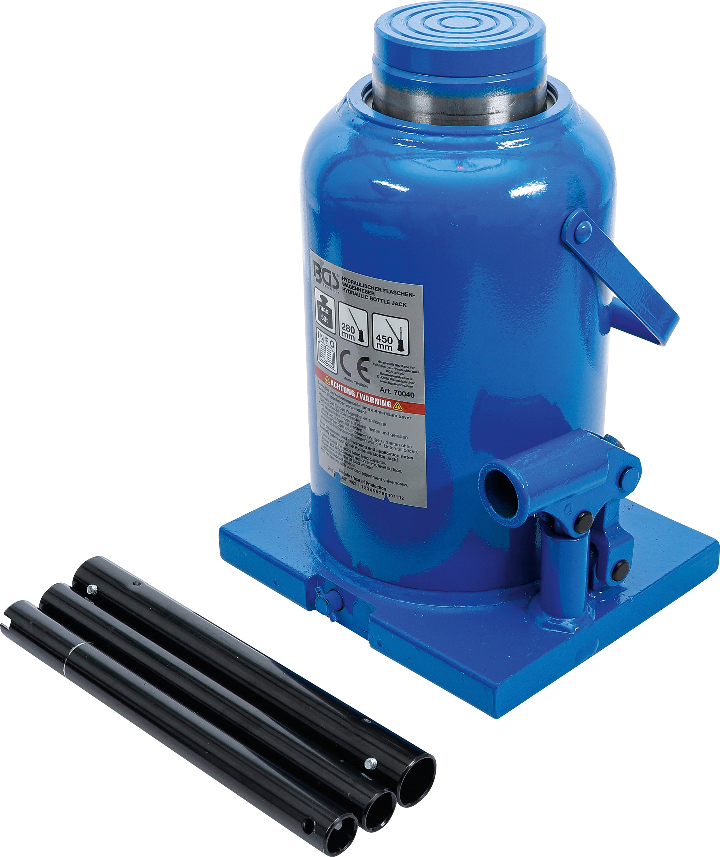Hydraulisk flaskdomkraft | 50 t