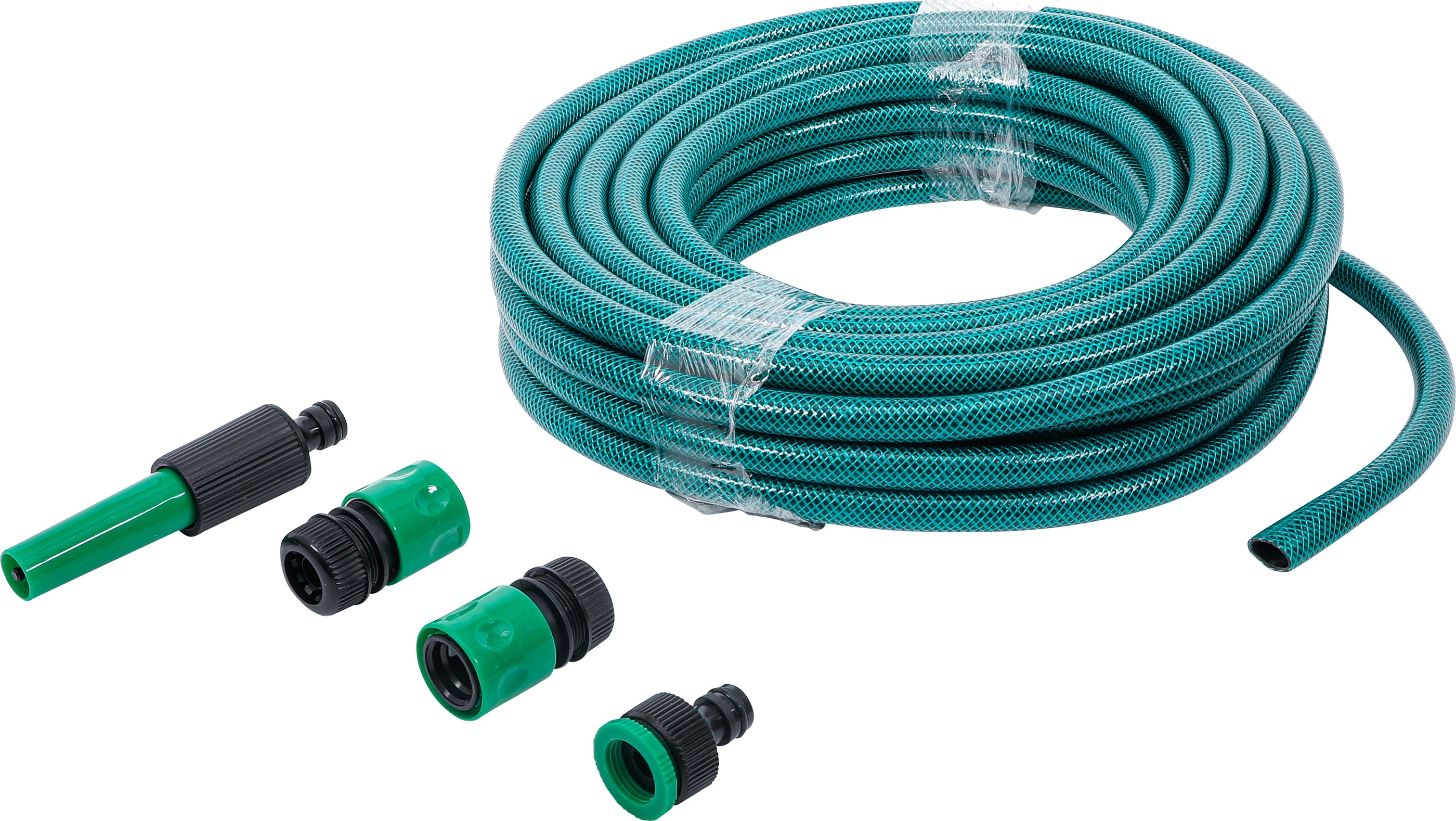 Trädgårdsslang | PVC | inkl. sprutmunstycke och stickkoppling | 1/2" | 15 m