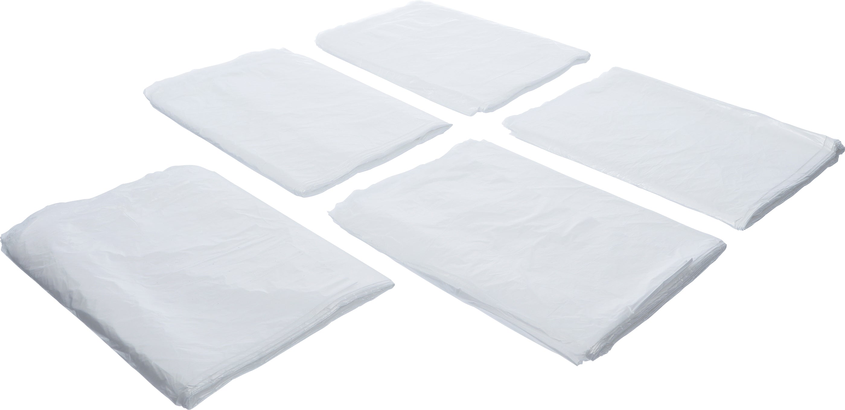 Maskeringsfolie-sats | HDPE | transparent | 4 x 5 m | 20 m² | 5 delar