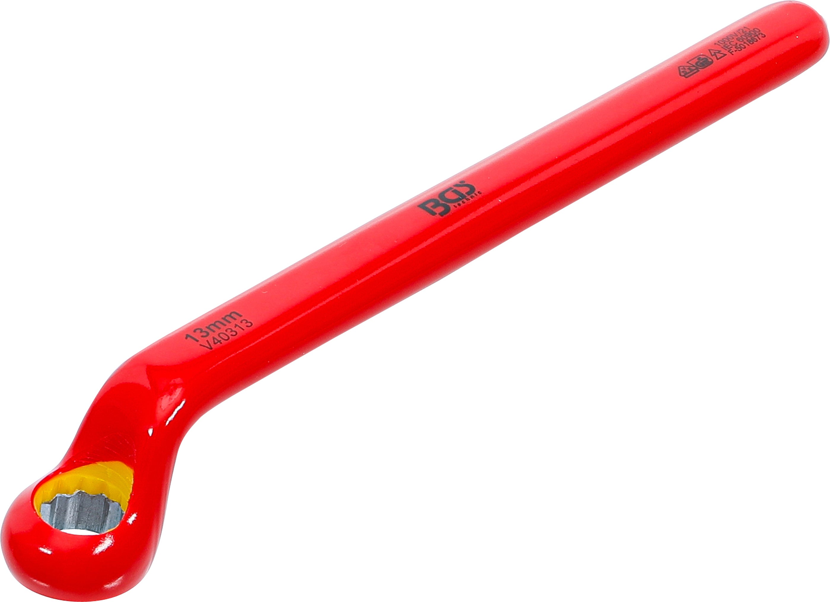 VDE enkel ringnyckel | djupt bockad | 13 mm
