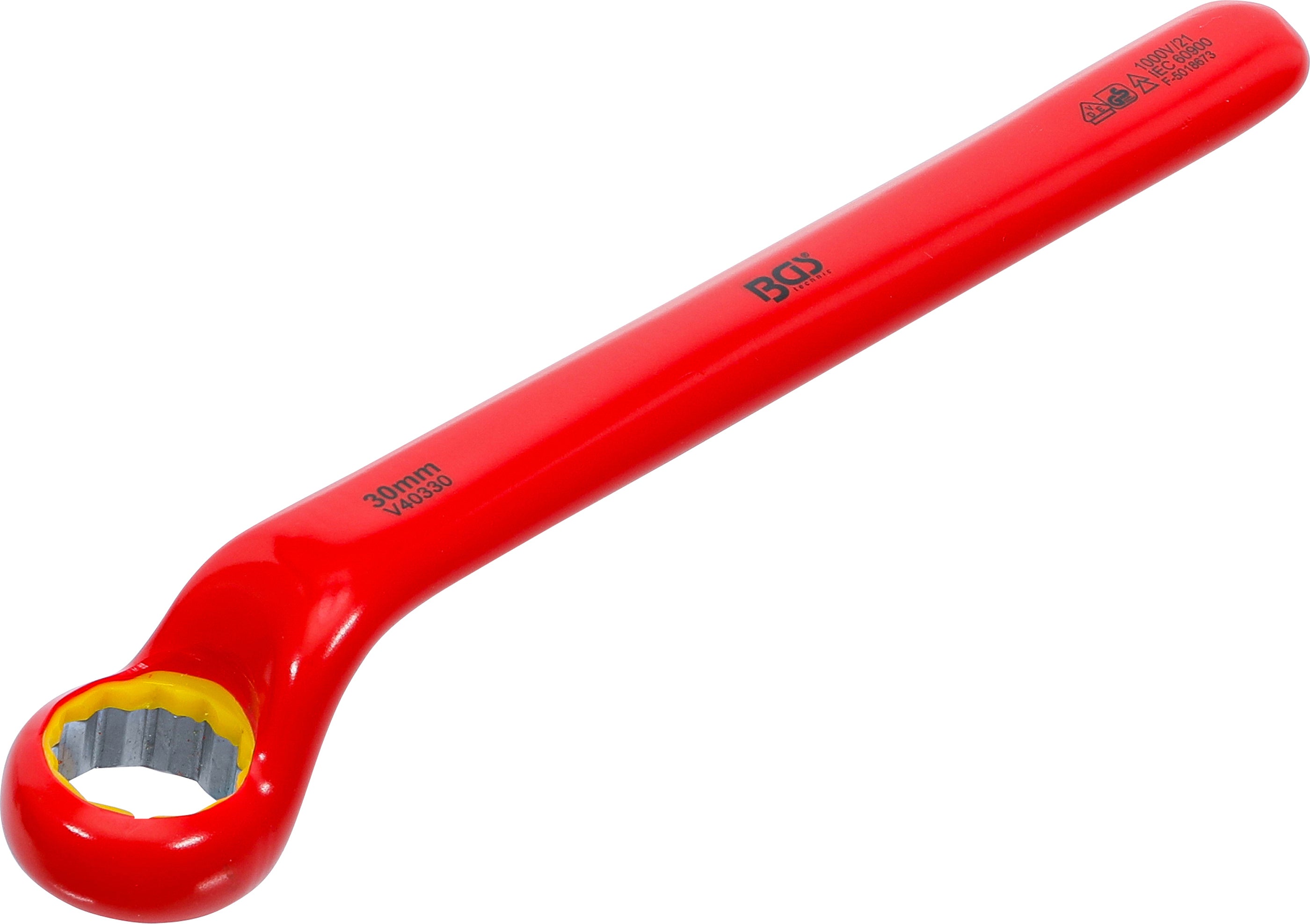 VDE enkel ringnyckel | djupt bockad | 30 mm