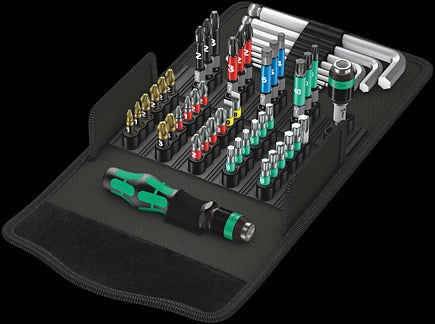 WERA Kraftform Kompakt 100 Bits assortment 813 R 1 x 1/4"x90;889/4/1 K 1 x 1/4"x50;851/1 BTZ PH 2 x