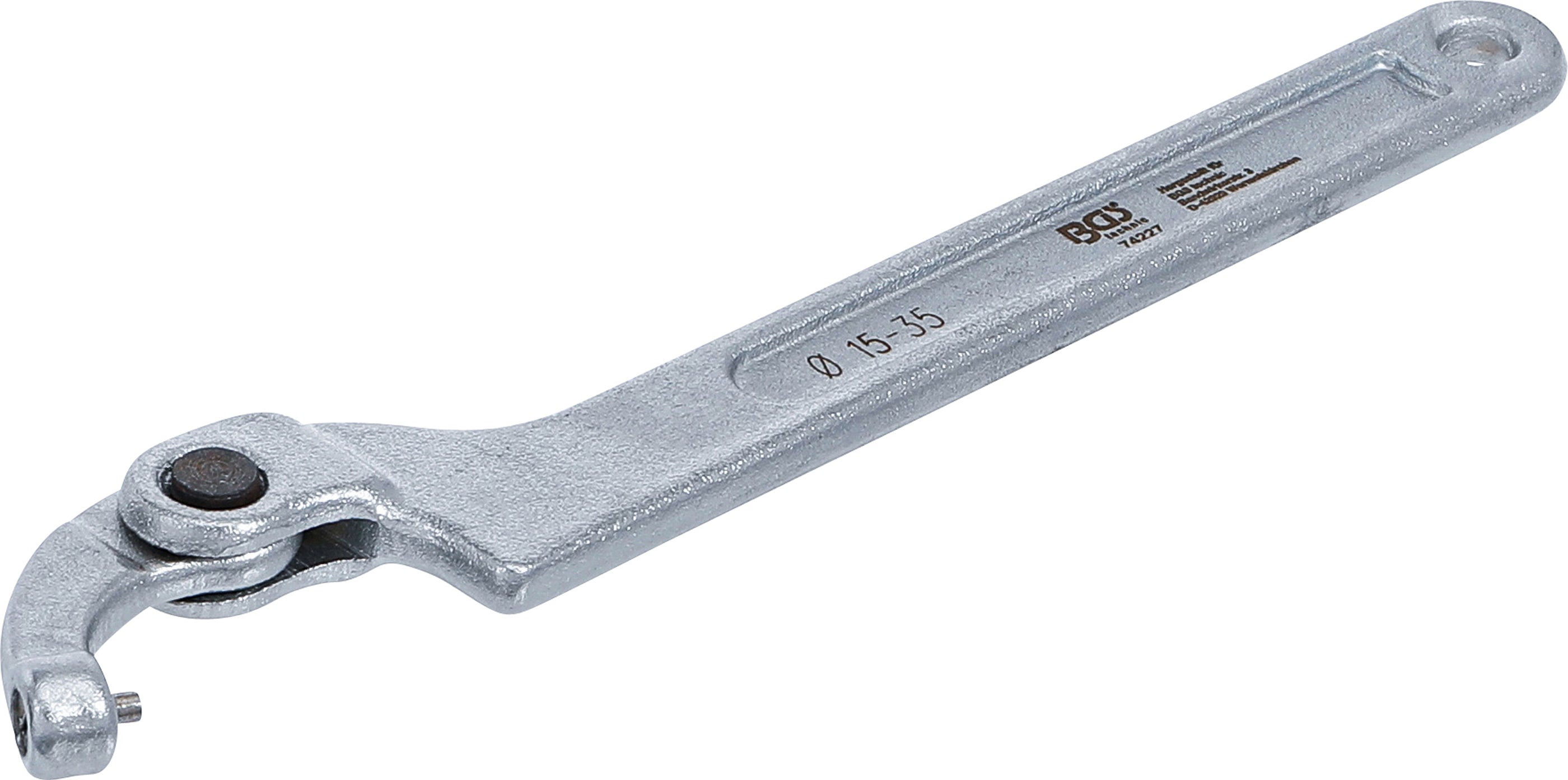 Ledad-haknyckel med tappar | 15 - 35 mm