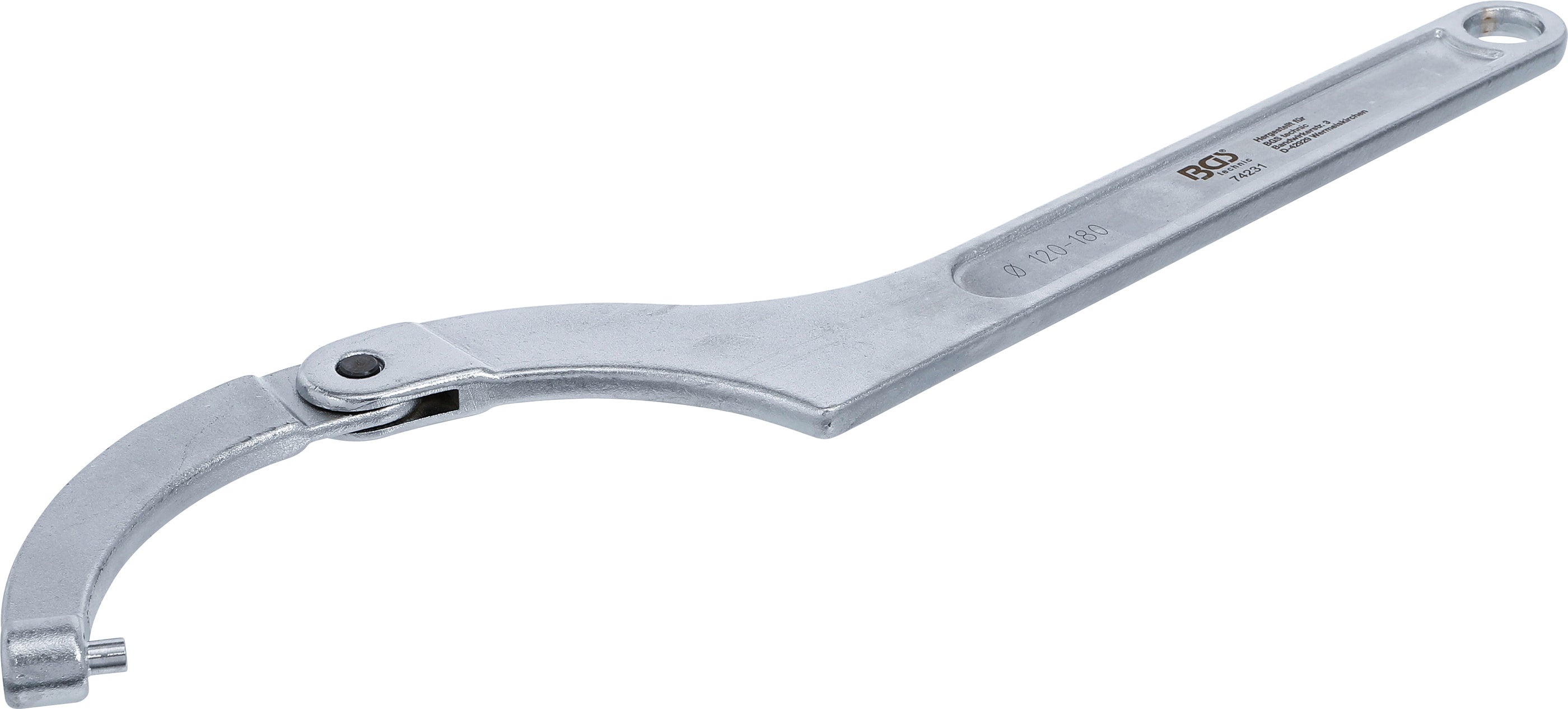 Ledad-haknyckel med tappar | 120 - 180 mm