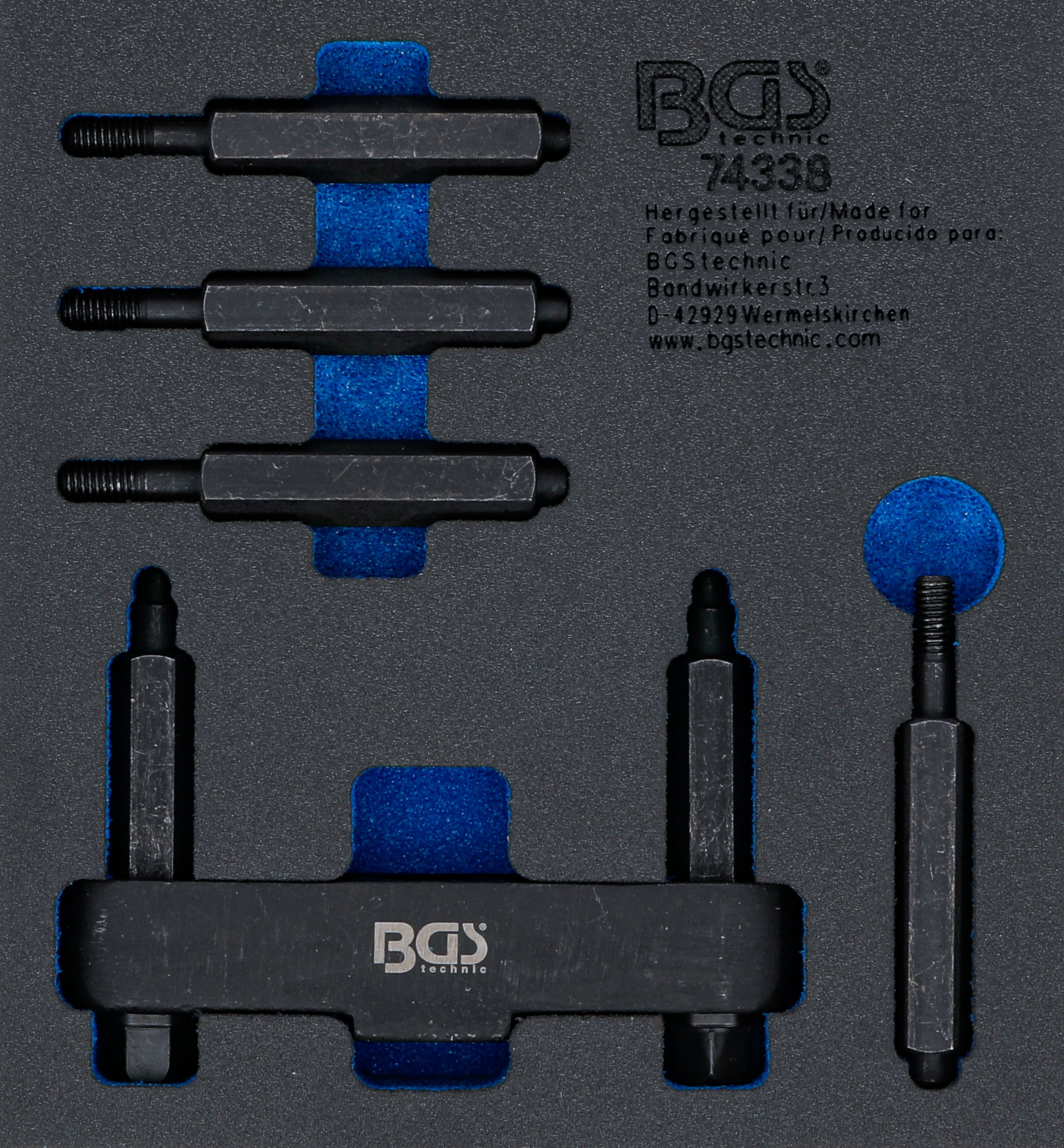 Verkstadsvagninlägg 1/6: Axellåsmutter-nyckel | för lastbilsbakaxlar