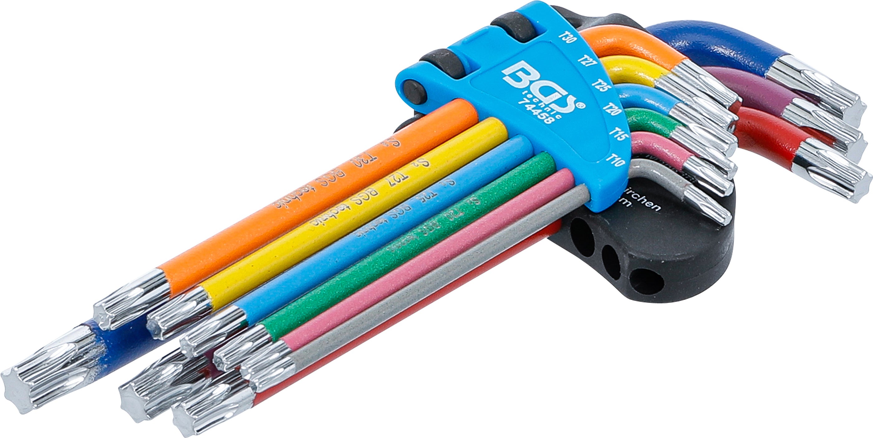 Vinkelnyckel-sats | Multicolour | T-Profil (för Torx) T10 - T50 | 9 delar