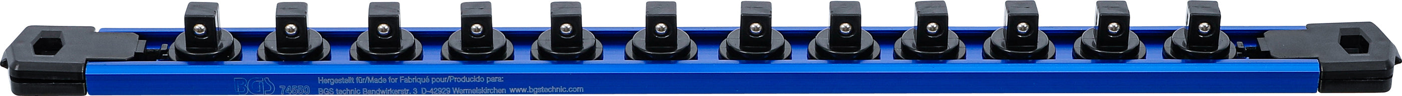 Hållarskena för 12 Hylsaer | Magnetisk | för 10 mm (3/8")