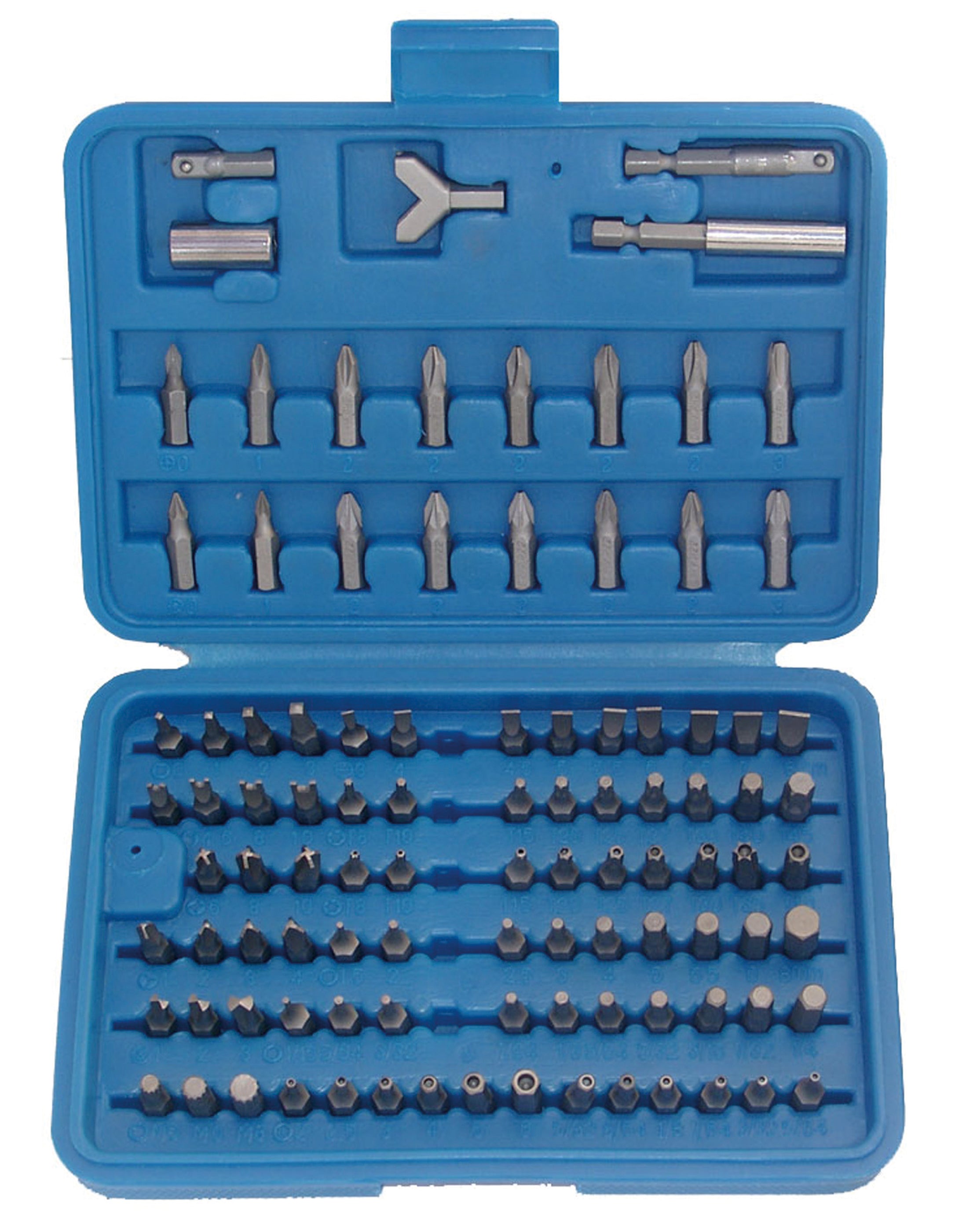 Säkerhets-Bit-sats | Yttre sexkant 6,3 mm (1/4") | 100 delar
