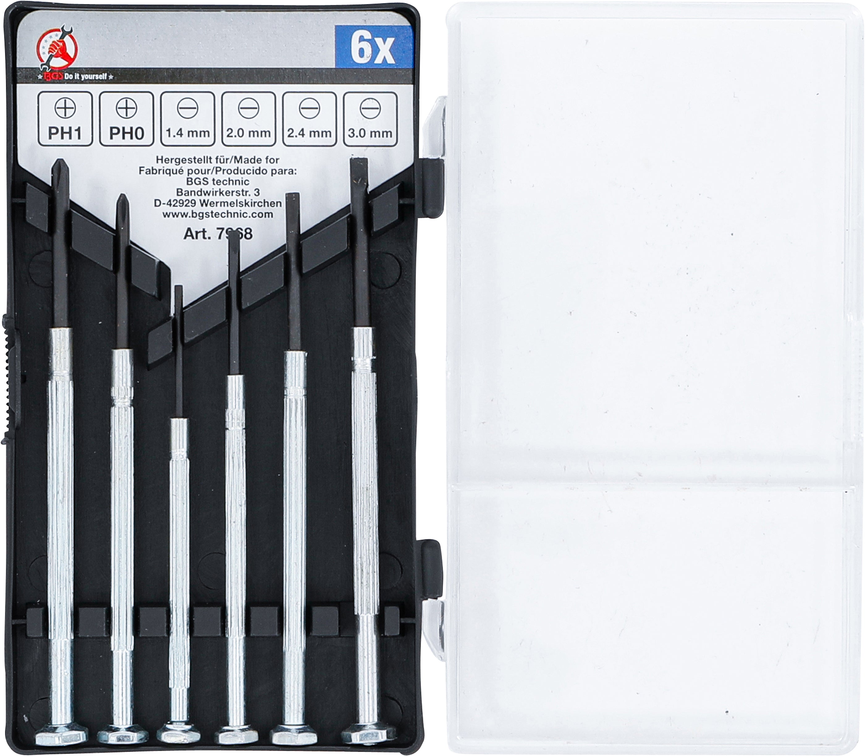 Finmekaniker-skruvmejselsats | 6 delar