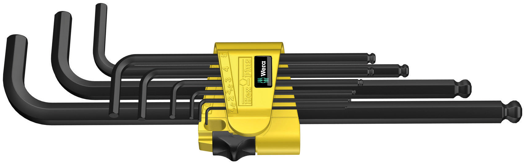 WERA 950 PKL/9 insexnyckelsats tum/kula1 x 5/64"x100; 1 x 3/32"x112; 1 x 1/8"x1