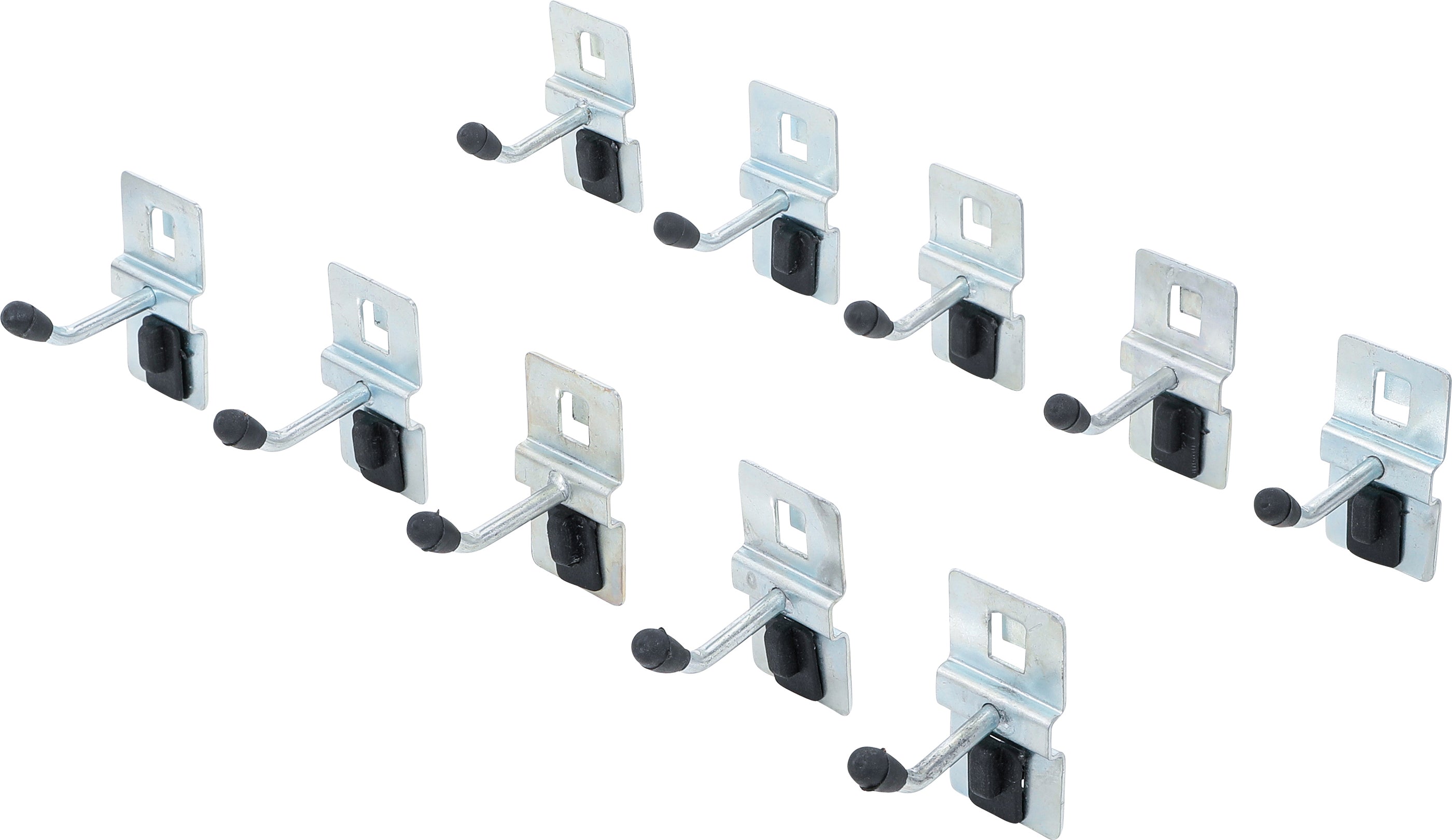 Enkelkrok-sats | 40 mm | För skåpvägg-system | 10 delar
