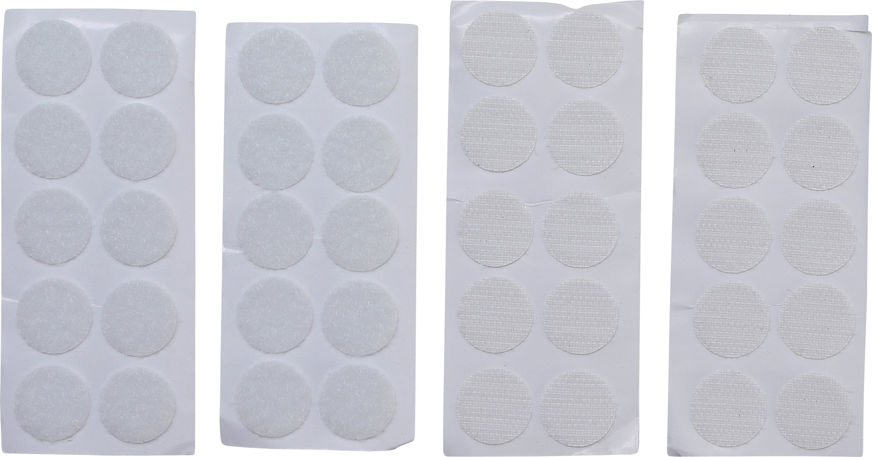 Kardborrepunkter | Självhäftande | vitt | 40 delar