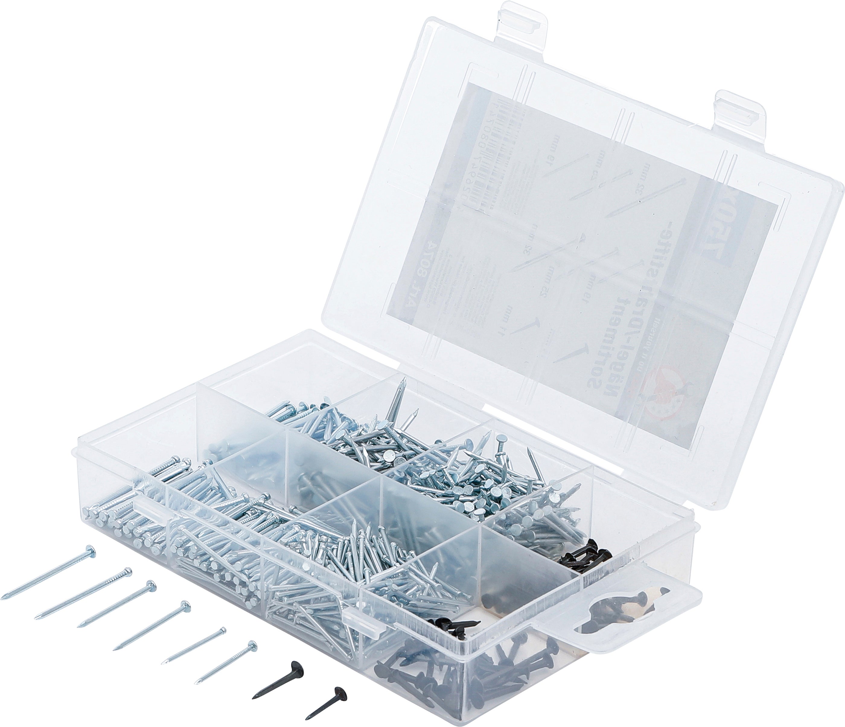 Spik-/trådstift-sortiment | 750 delar