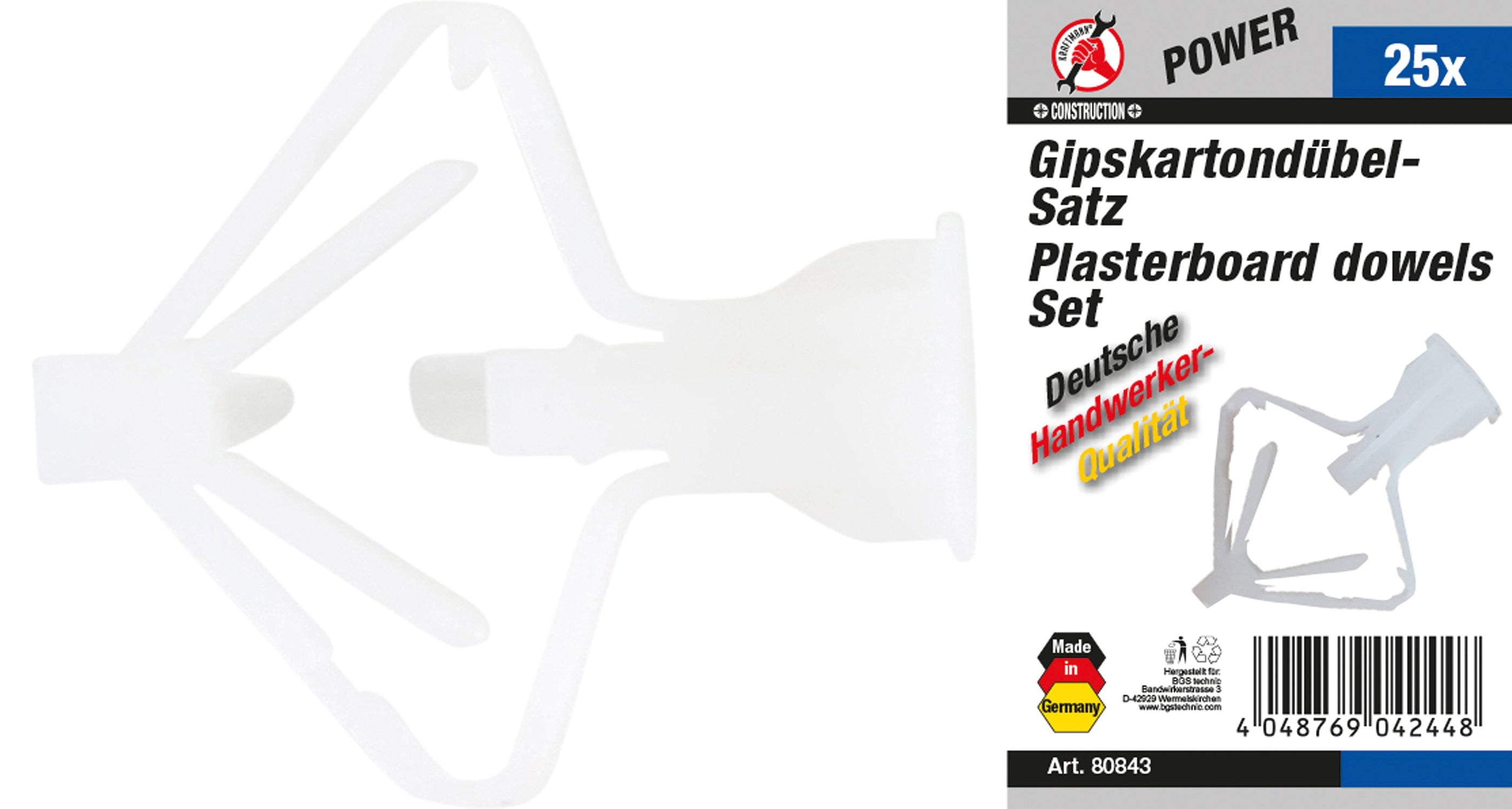 Gipsplugg-sortiment | 25 delar