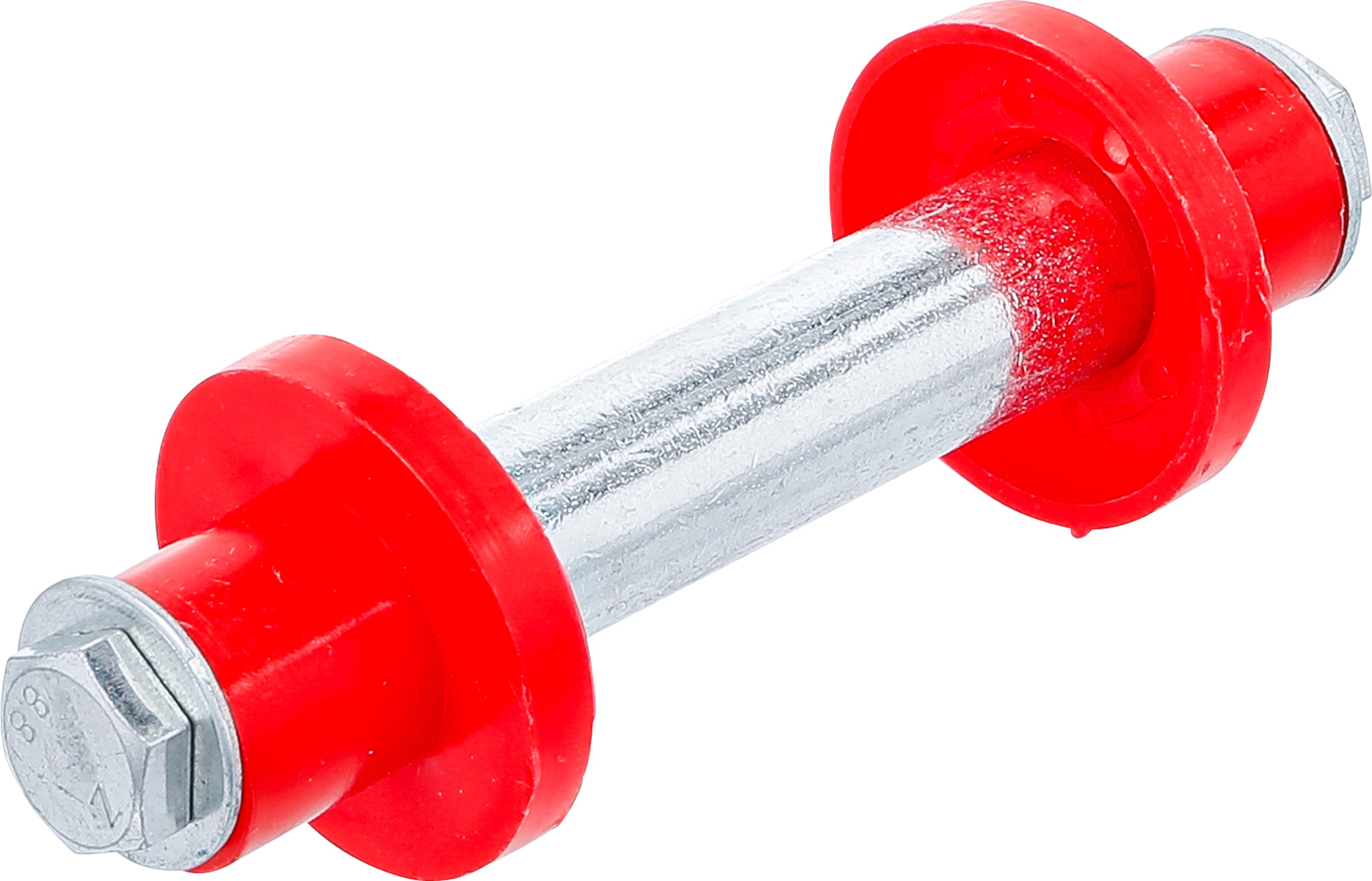 Axel-sats för skottkärrshjul | 128 mm | Ø 20 mm | Med 2 distanshylsor