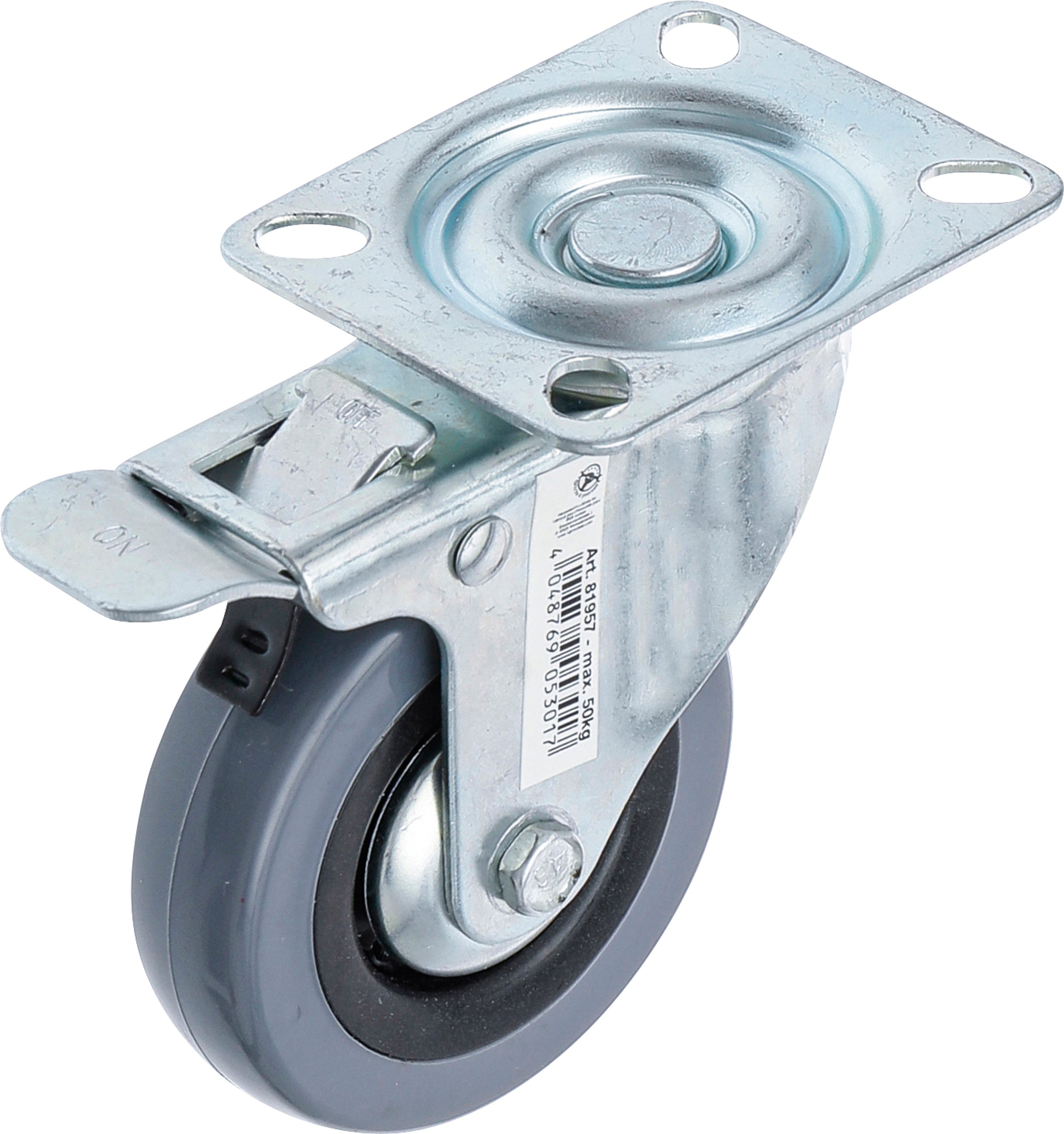 Styrrulle med broms | med skruvsockel | Ø 75 mm