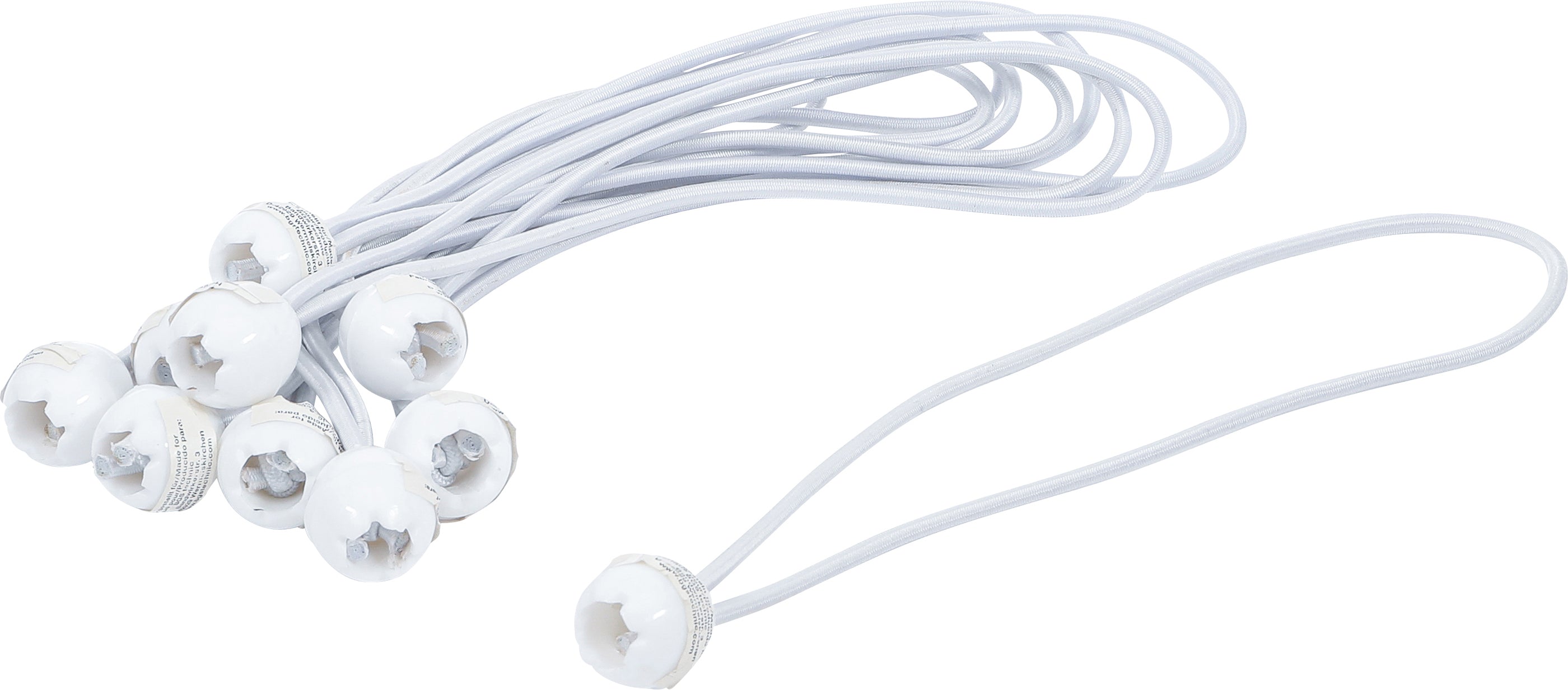 Elastiskt remset | med kula | 27 cm | 10 delar