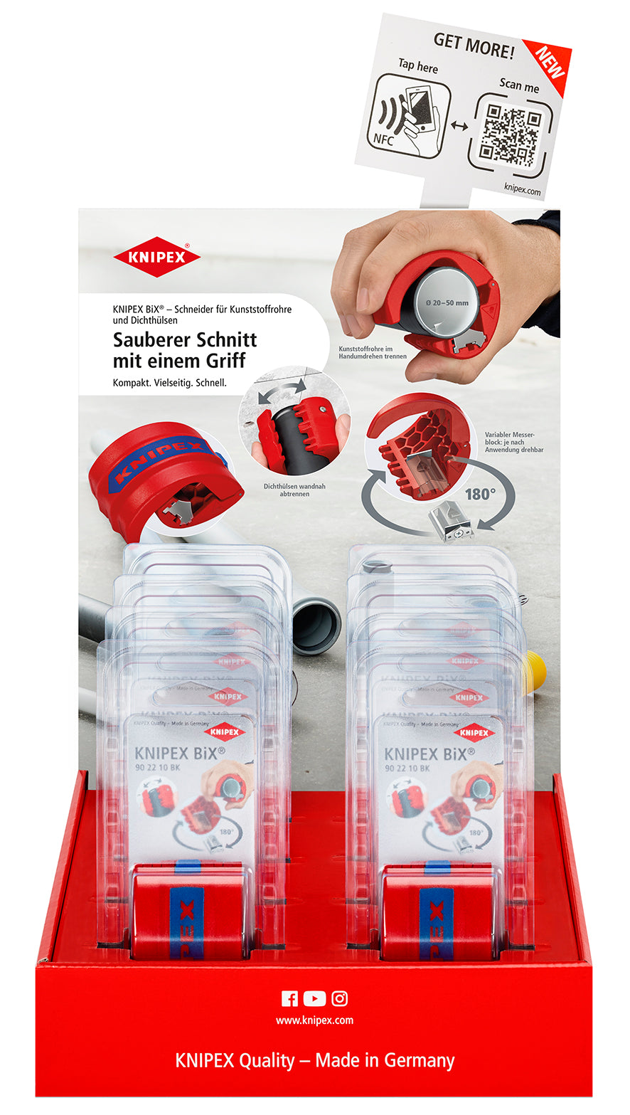 KNIPEX Försäljningsdisplay 8 x 902210BK