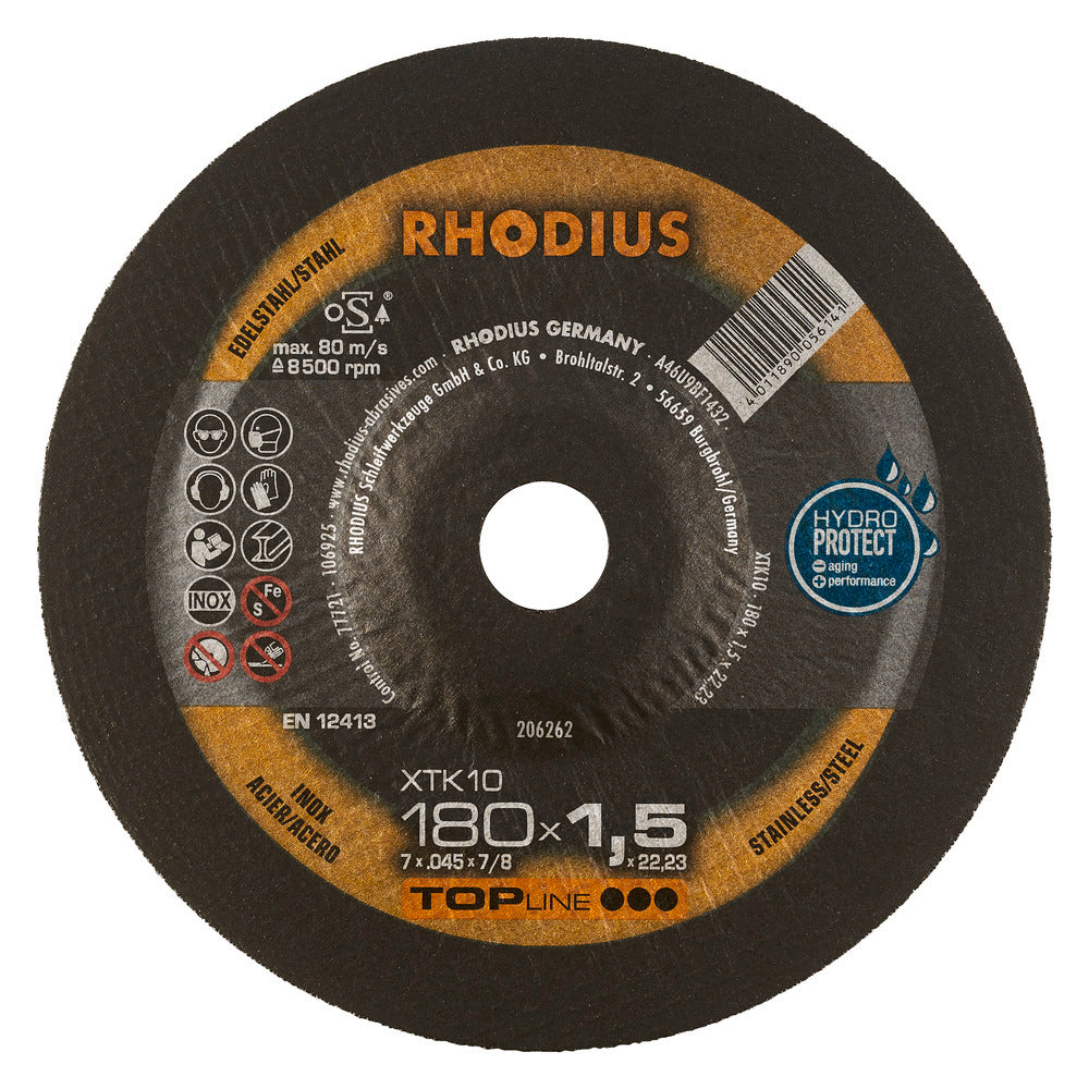 RHODIUS XKT10 Kapskiva180x1,5x22,23 (25 förp)