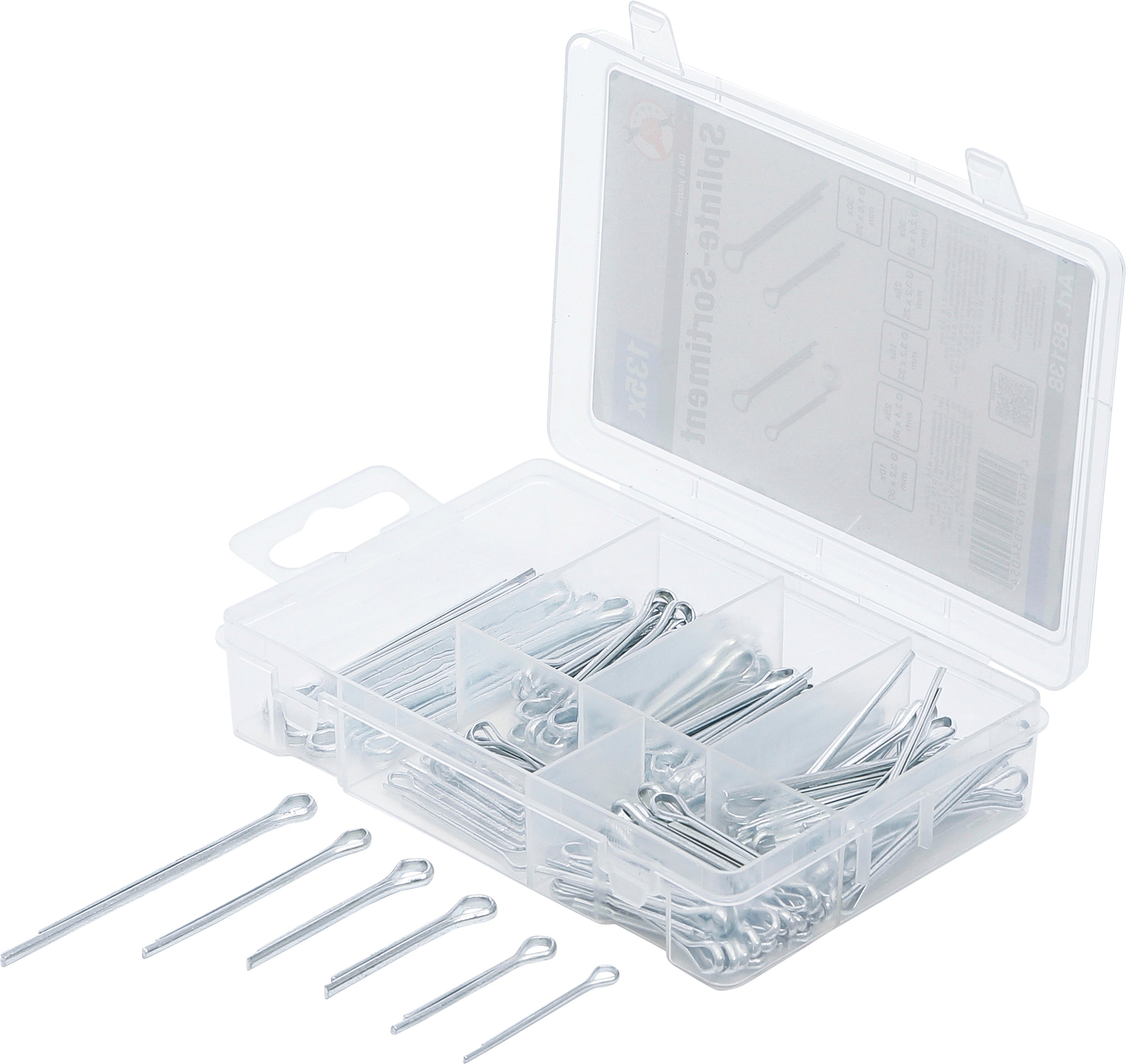 Fjädersprint-sortiment | Ø 1,6 - 3,2 mm | 135 delar