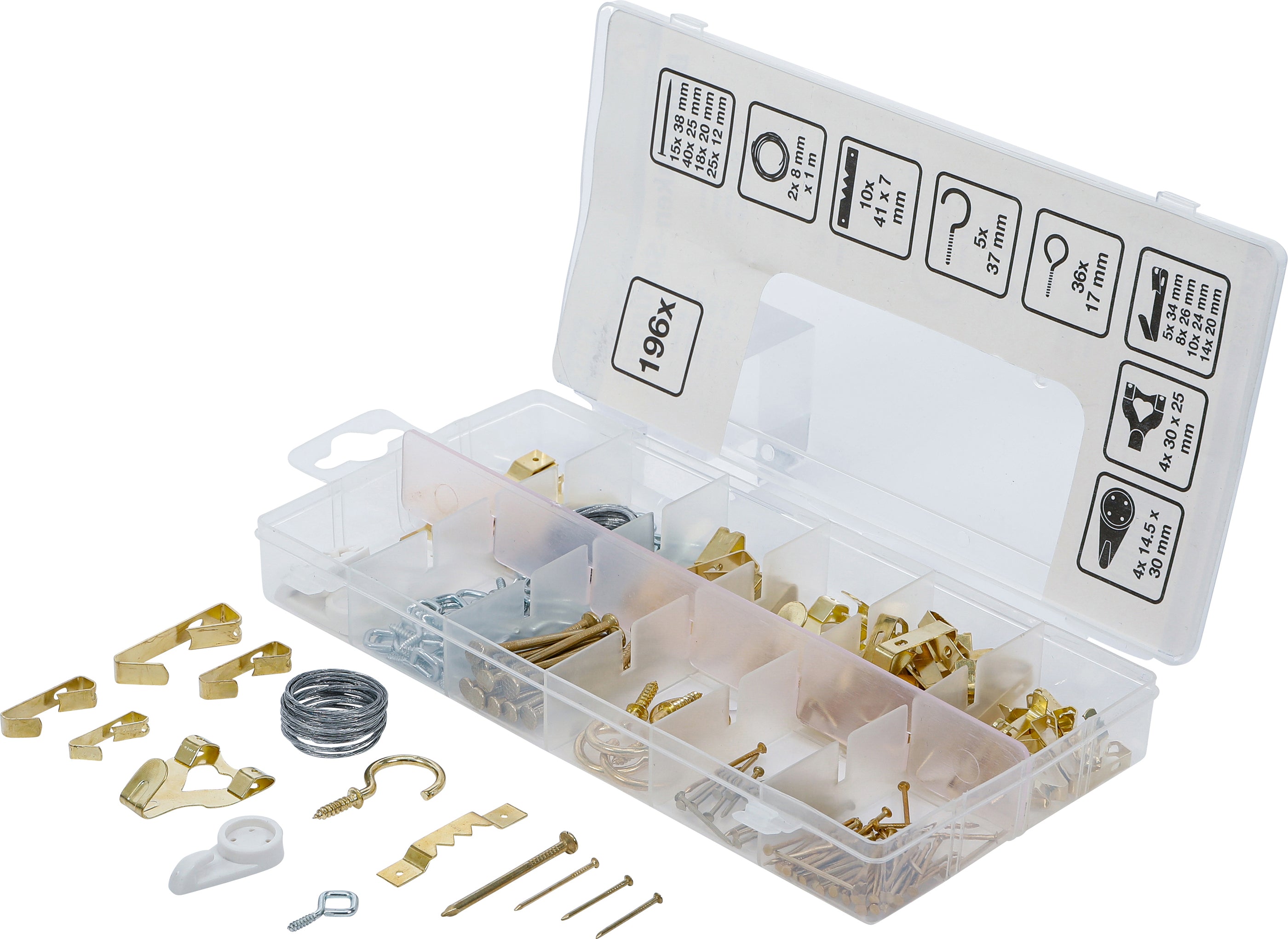 Tavelkrok-sortiment | 196 delar