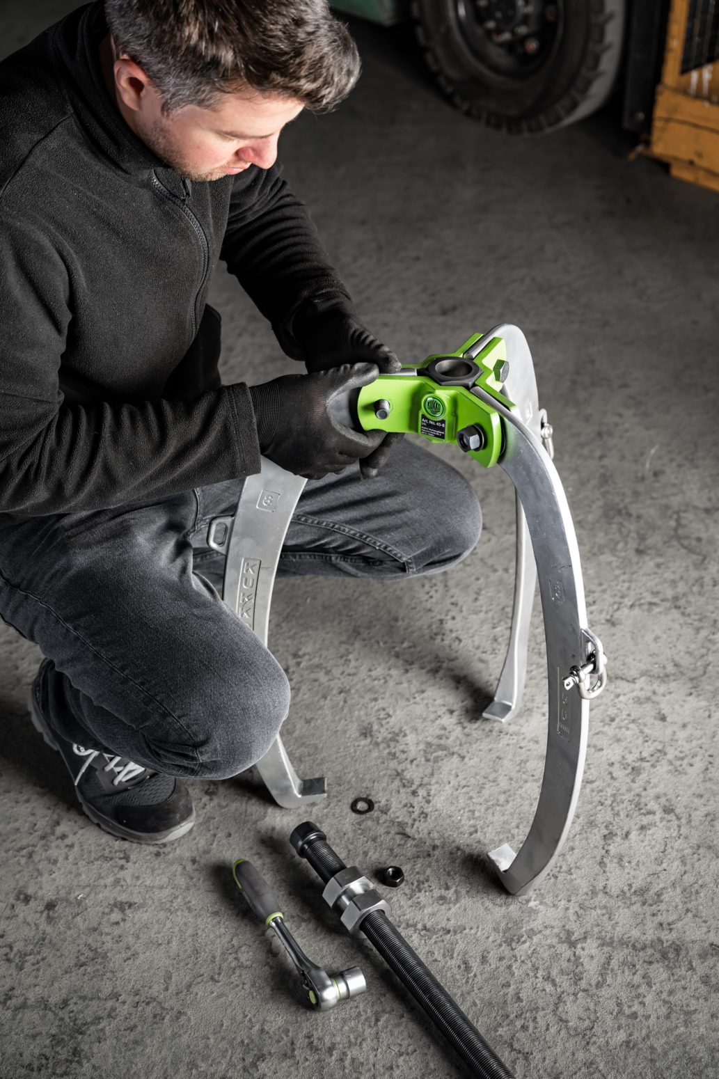 KUKKO 3-armad självcentrerande avdragare