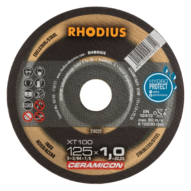 RHODIUS XT 100 CERAMICON 125x1,0x22,23 (25 förp)