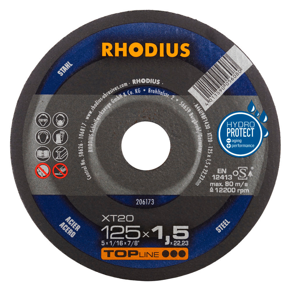 RHODIUS XT20 Kapskiva 125x1,5 x22,23 (50 förp)