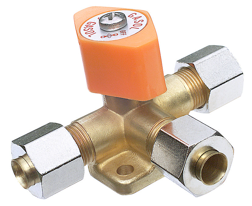 Avstängningsventil T för 8 mm rör