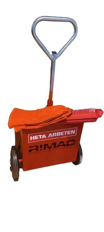 Heta arbeten kärra exkl. släckare inkl filt & handskar