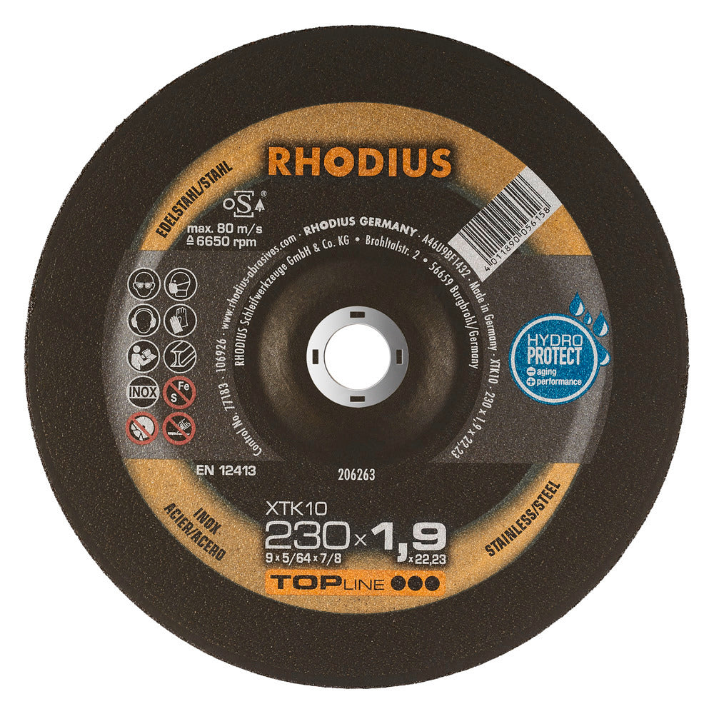 RHODIUS XKT10 Kapskiva 230x1,9x22,23 (25 förp)