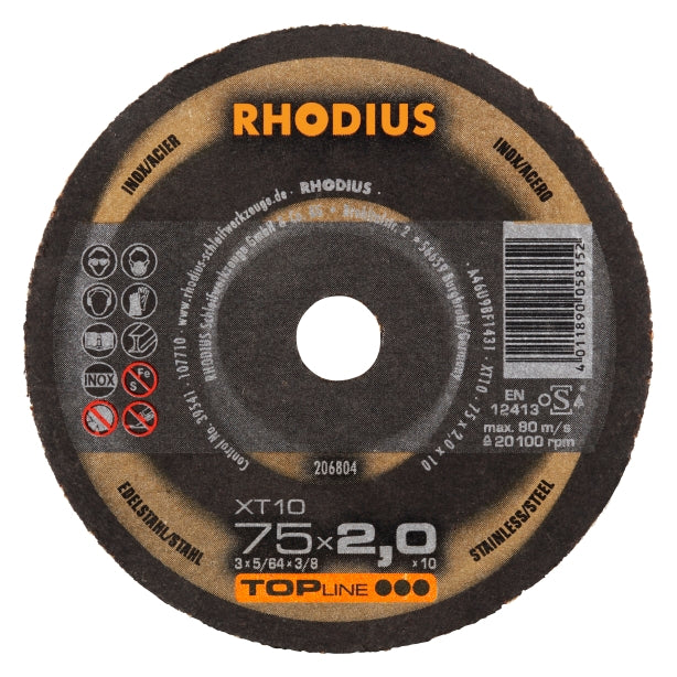 RHODIUS XT10 Mini 75x2,0x10,0 (25 stk förp)