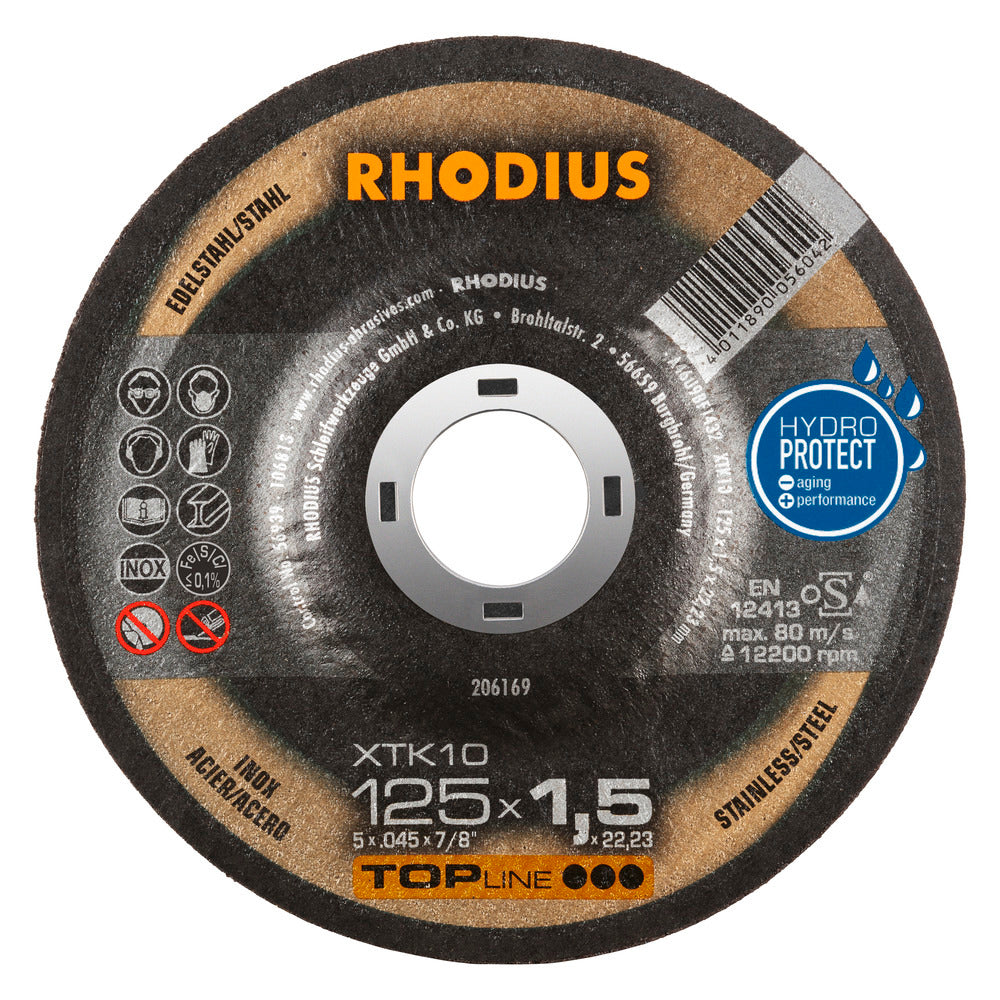 RHODIUS Kapskiva XKT10 125x1,5x22,23 (50 förp)
