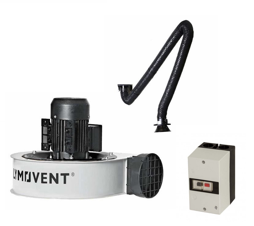 PlymoVent Svets-/rökutsugset 3m arm,inkl fläkt